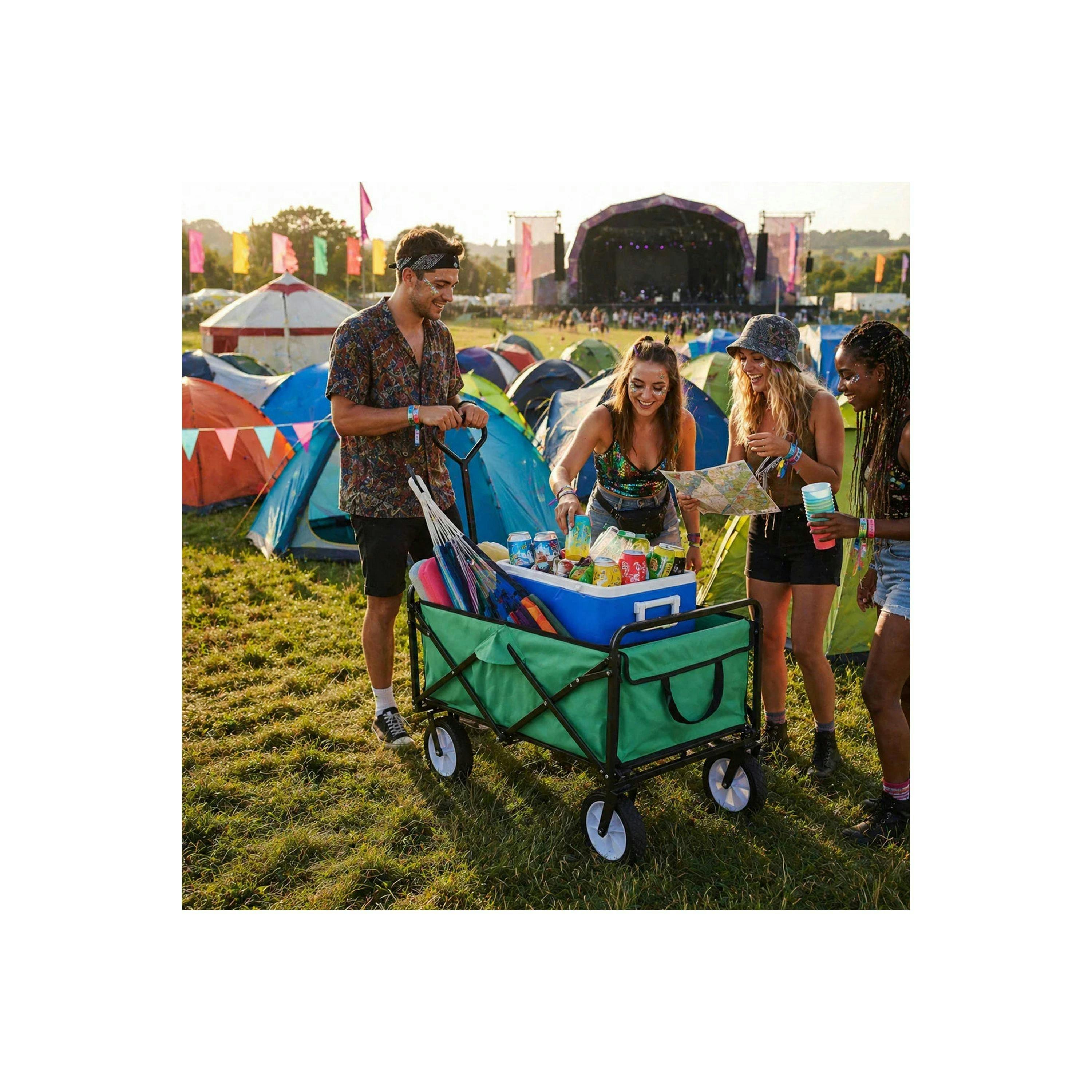 All-Terrain Festival & Beach Drinks Trolley Green , view 2 of 4