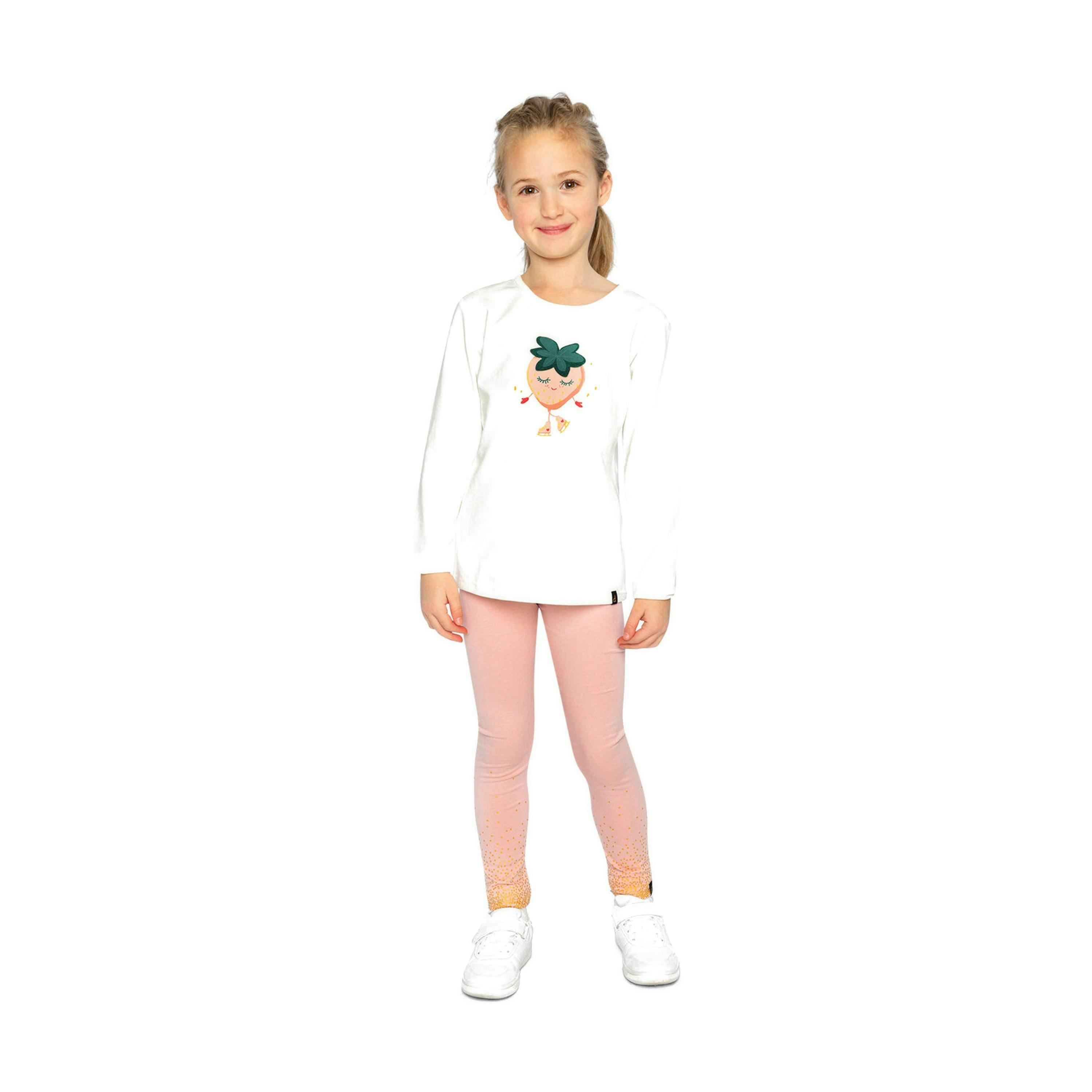 Organic Cotton Leggings Pale Dusty Pink , view 5 of 6
