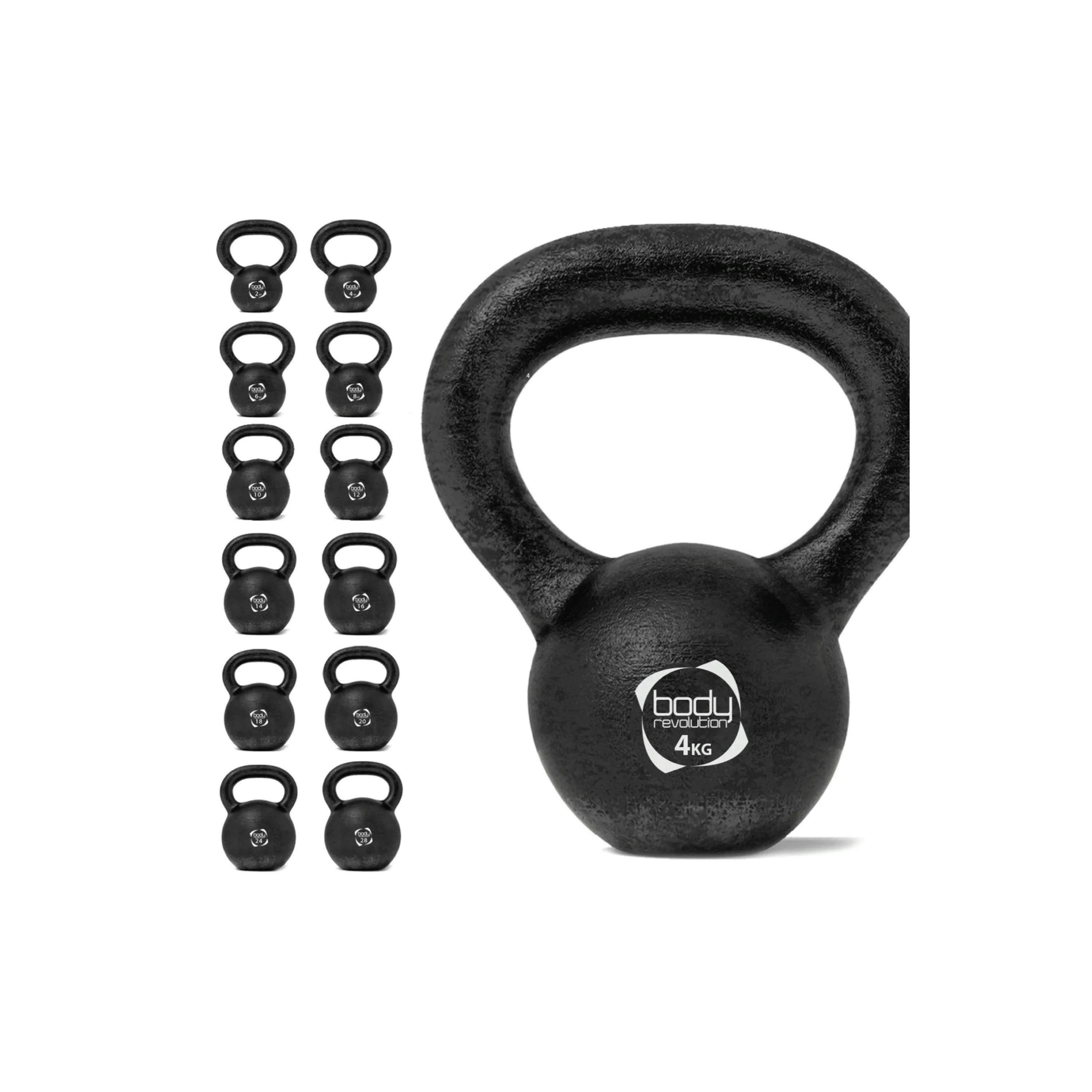 Body Revolution 4 kg Cast Iron Kettlebells , view 1 of 4