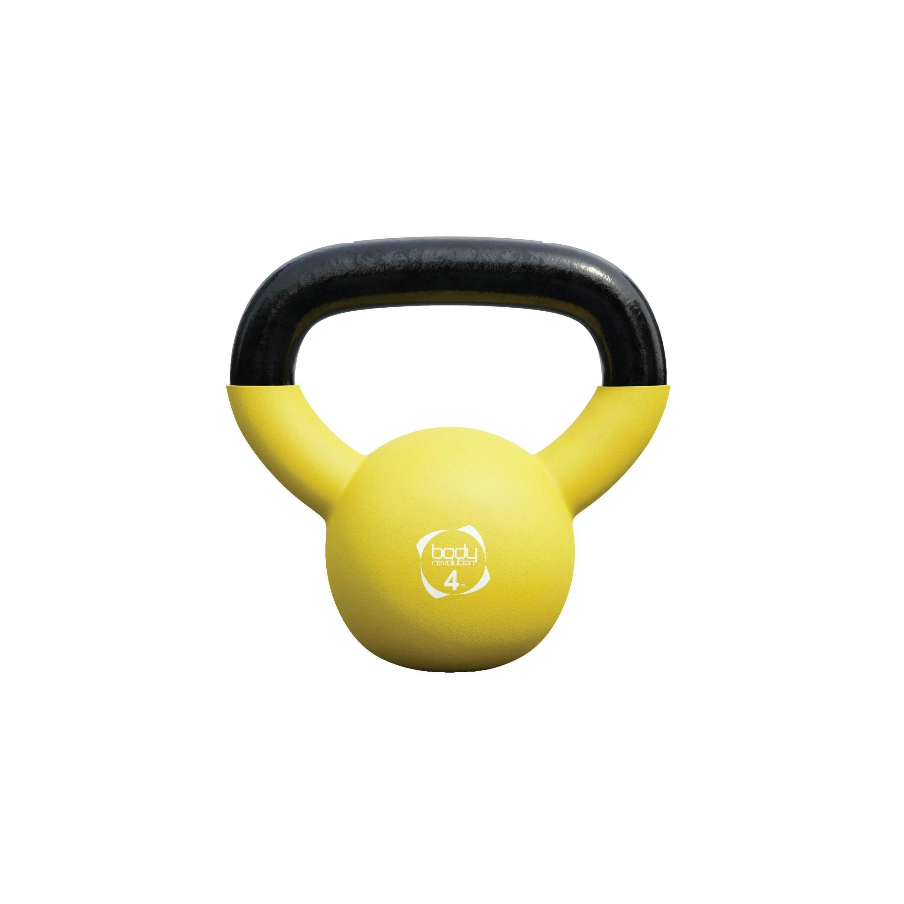 Body Revolution 4kg Neoprene Kettlebells , view 1 of 4