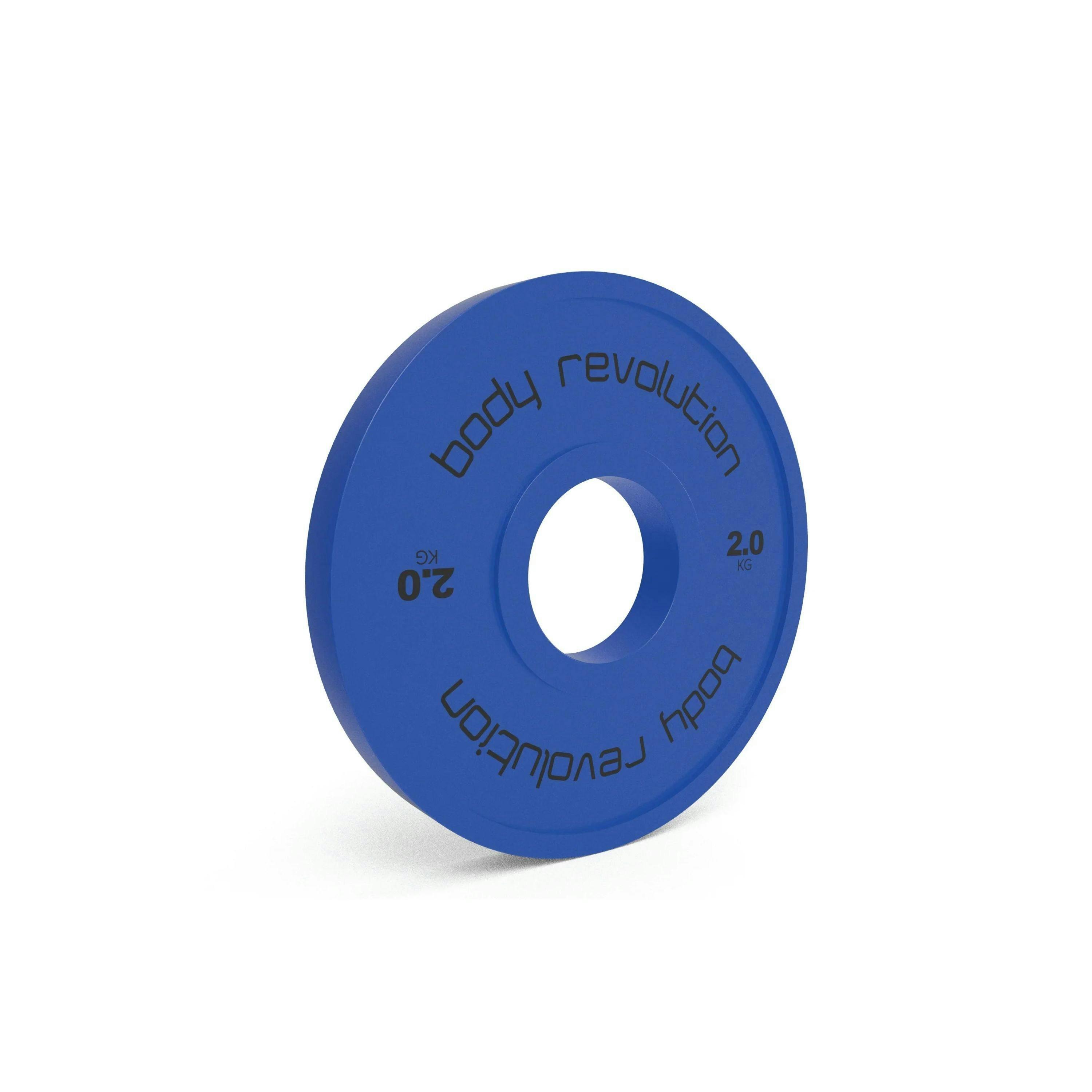 2 x 2kg Fractional Bumper Plates , view 1 of 4