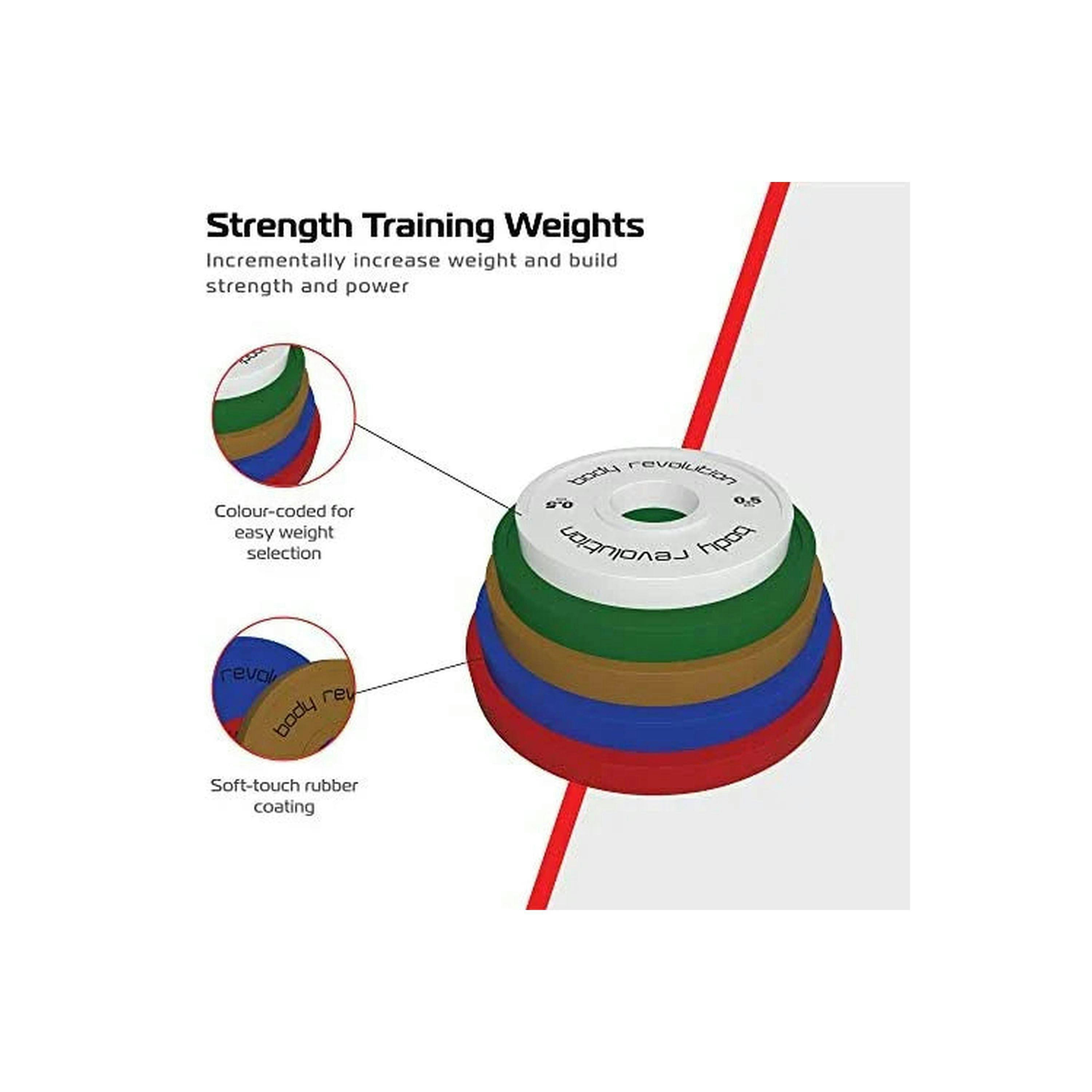 Full Set Fractional Bumper Plates , view 4 of 4