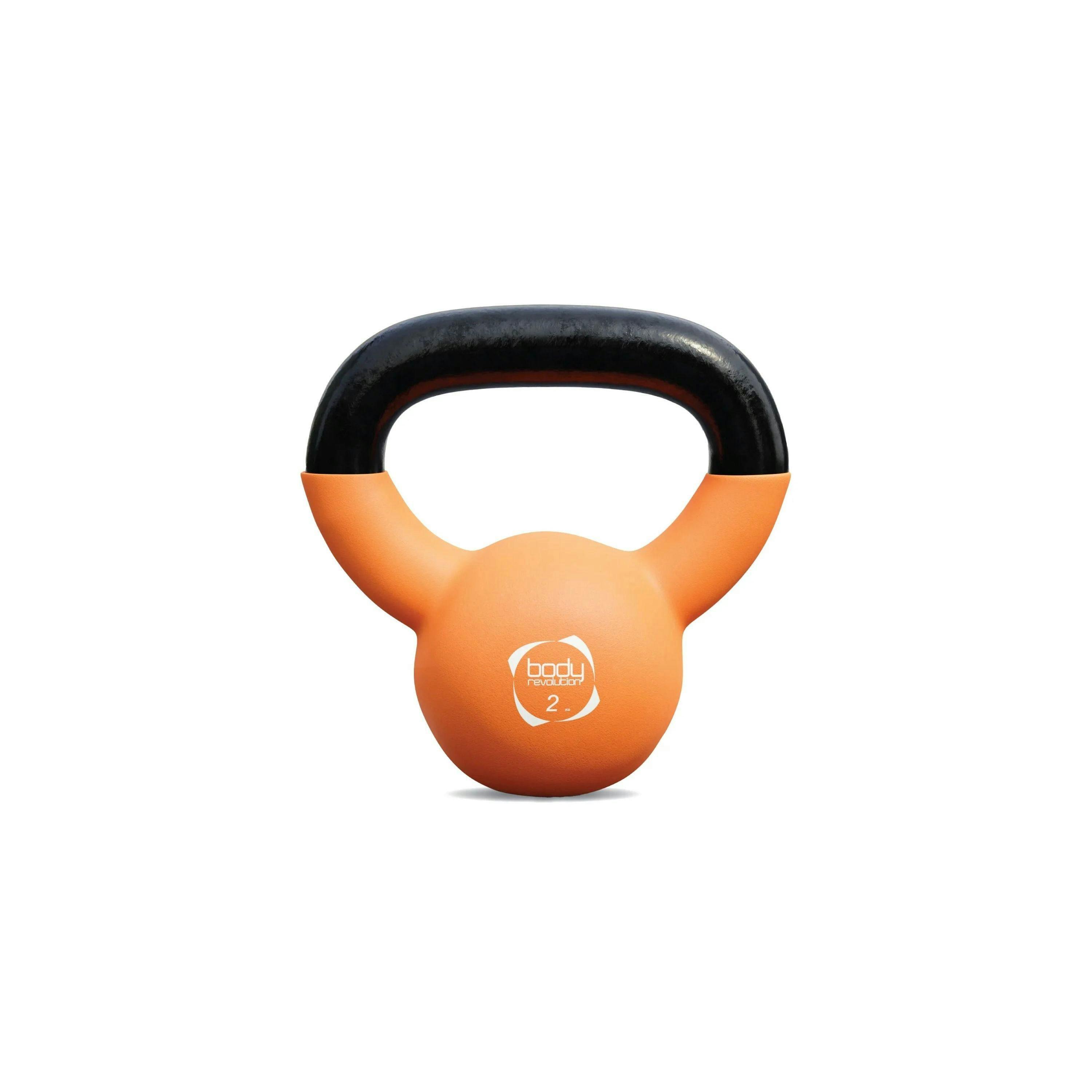 Body Revolution 2kg Neoprene Kettlebells , view 1 of 4