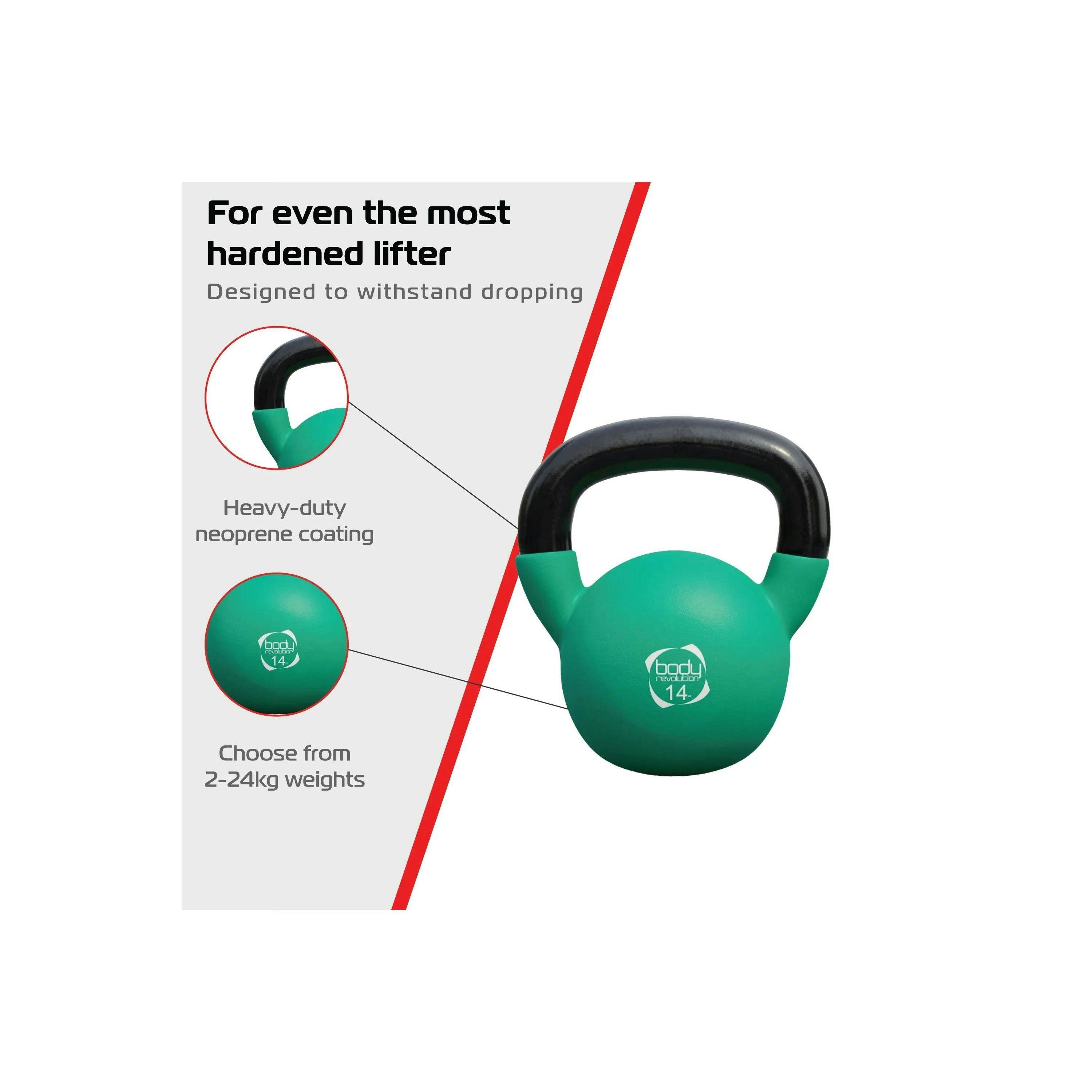 Body Revolution 14kg Neoprene Kettlebells , view 4 of 4