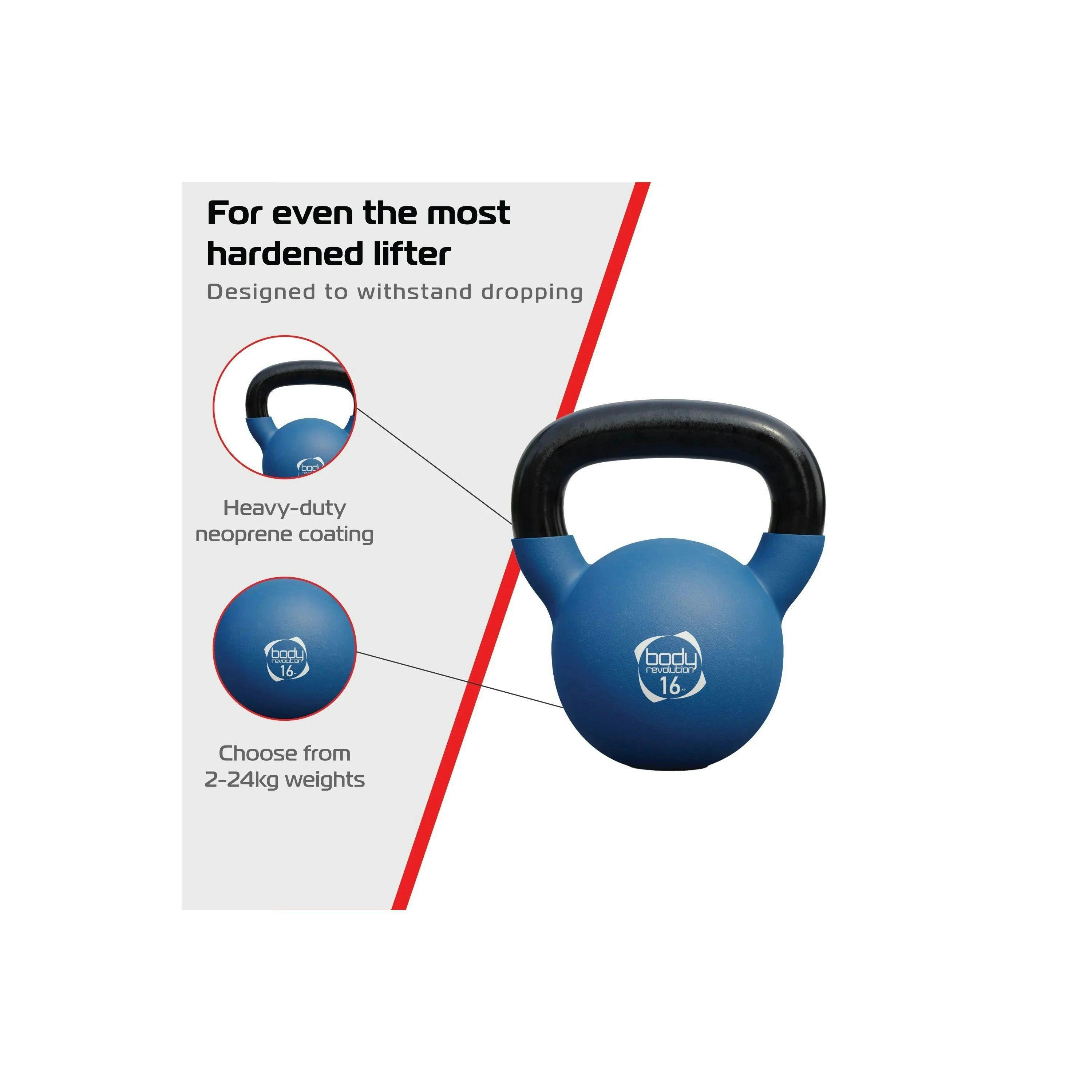Body Revolution 16kg Neoprene Kettlebells , view 4 of 4