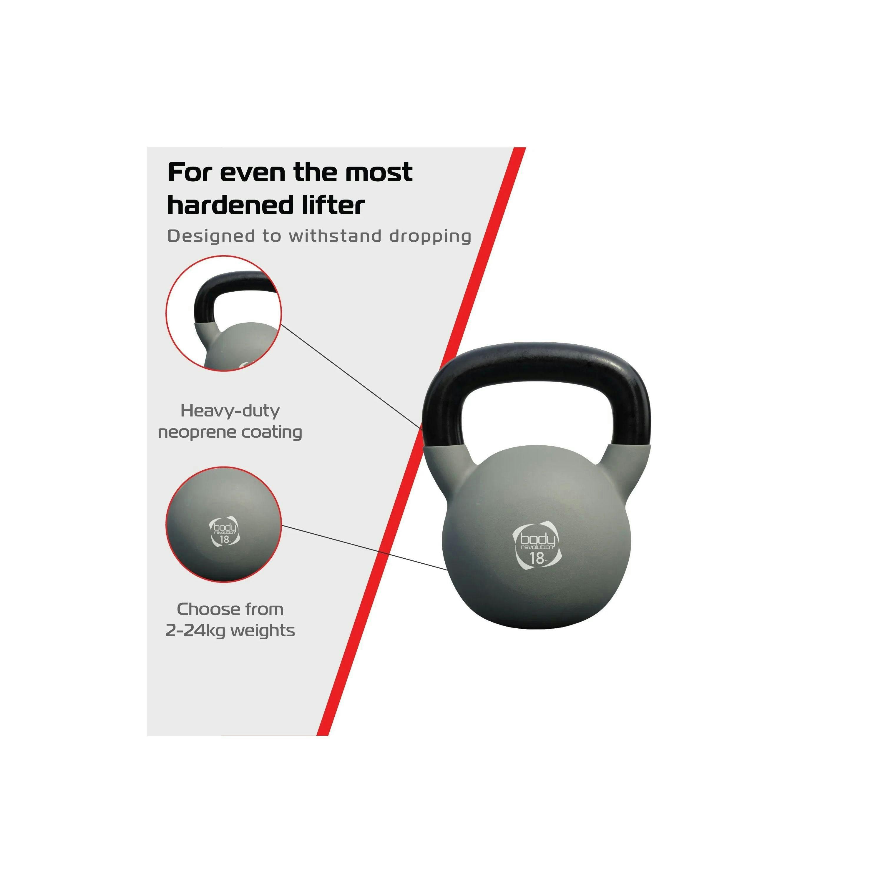 Body Revolution 18kg Neoprene Kettlebells , view 4 of 4
