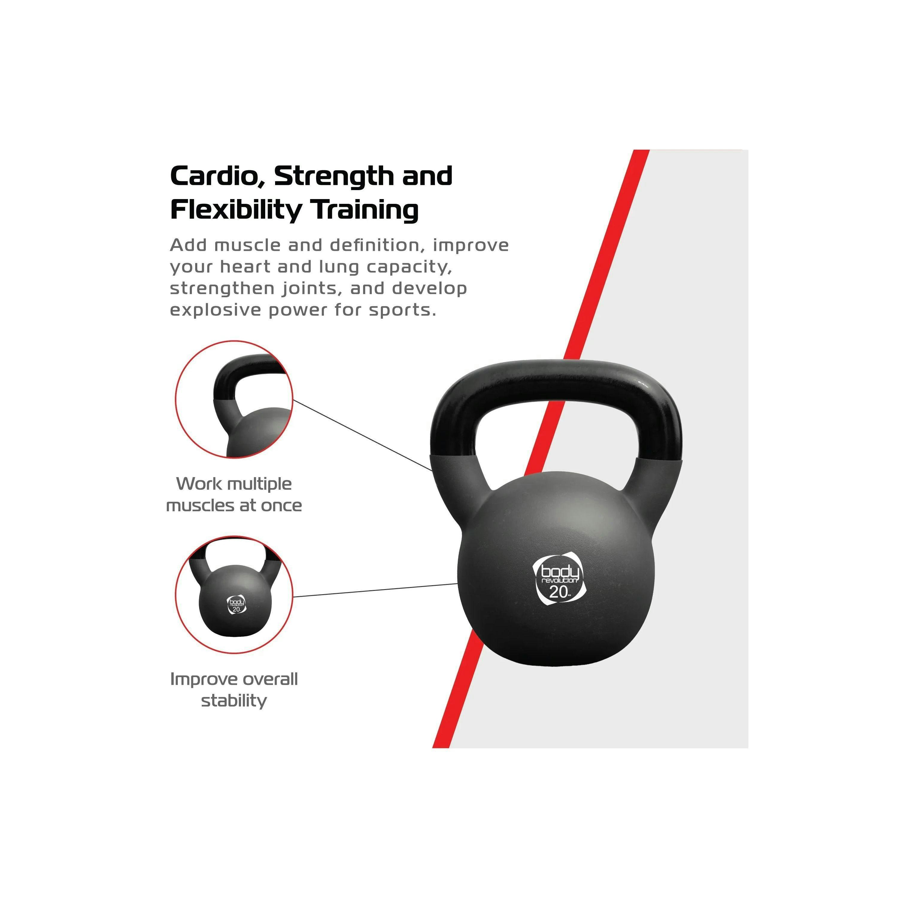 Body Revolution 20kg Neoprene Kettlebells , view 4 of 4