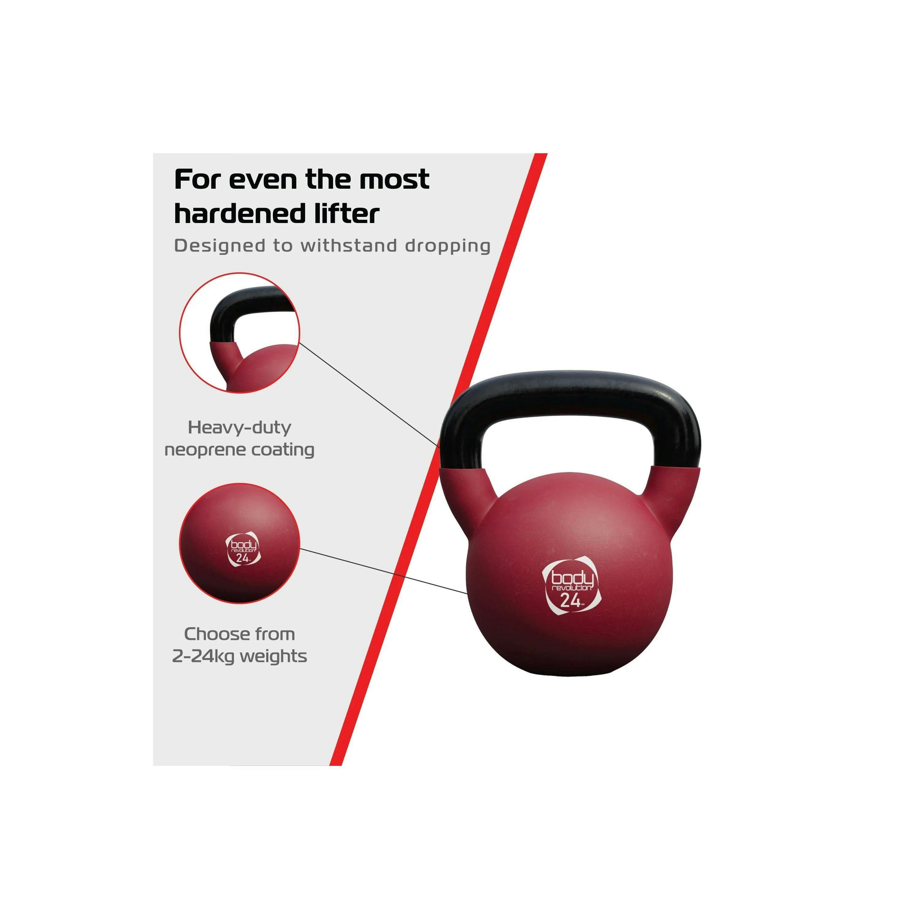 Body Revolution 24kg Neoprene Kettlebells , view 3 of 4