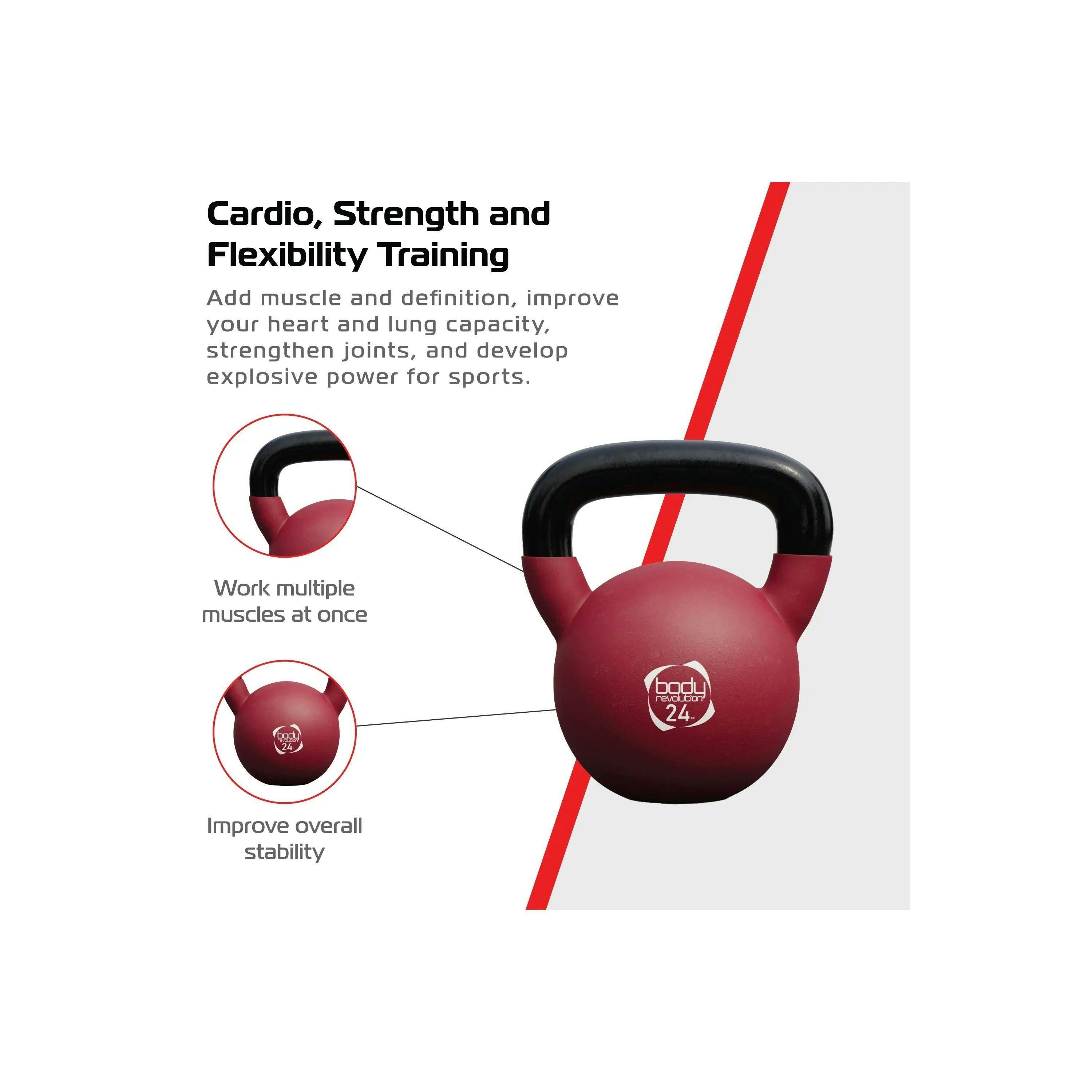 Body Revolution 24kg Neoprene Kettlebells , view 4 of 4