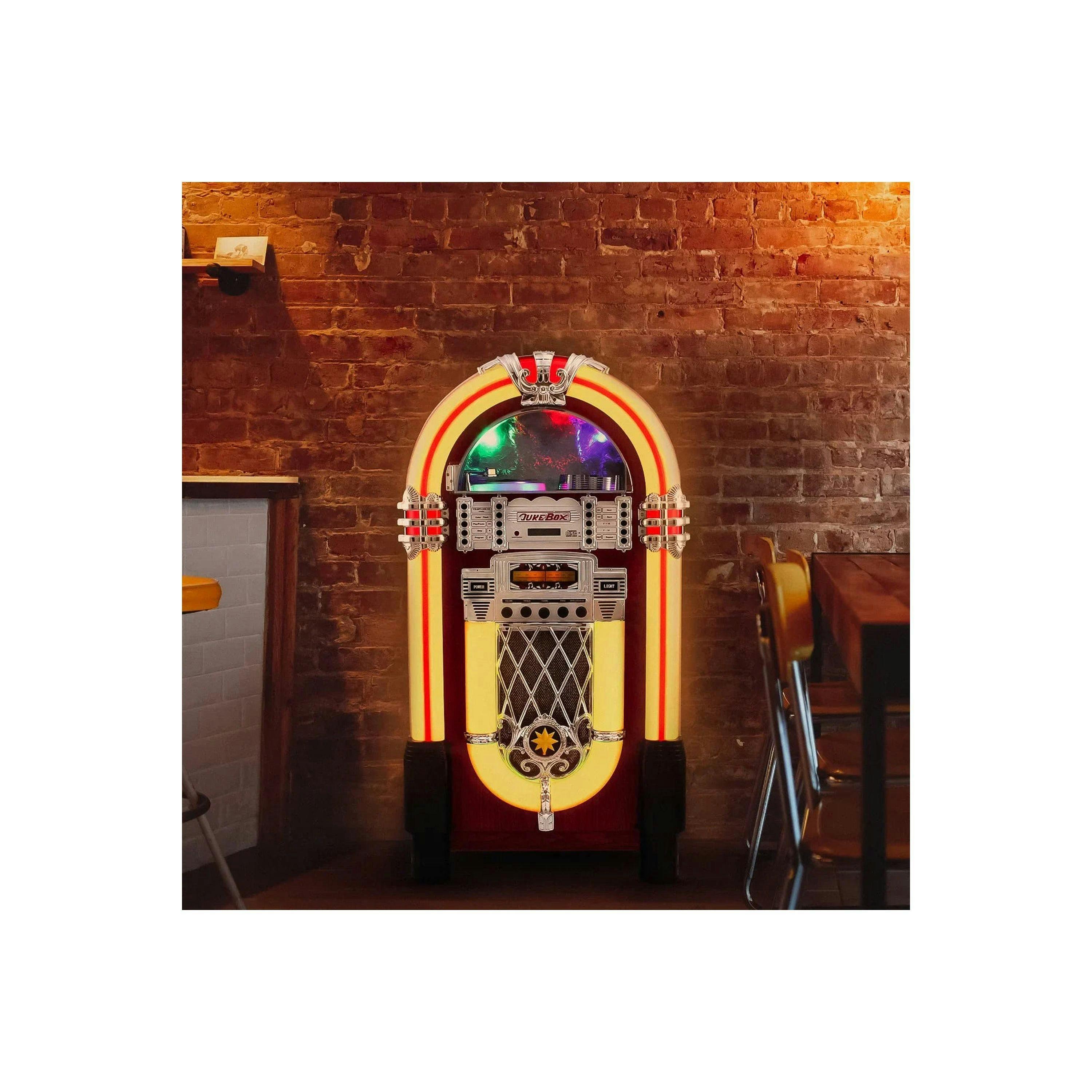 Retro Style Illuminated Jukebox Sound System , view 4 of 4