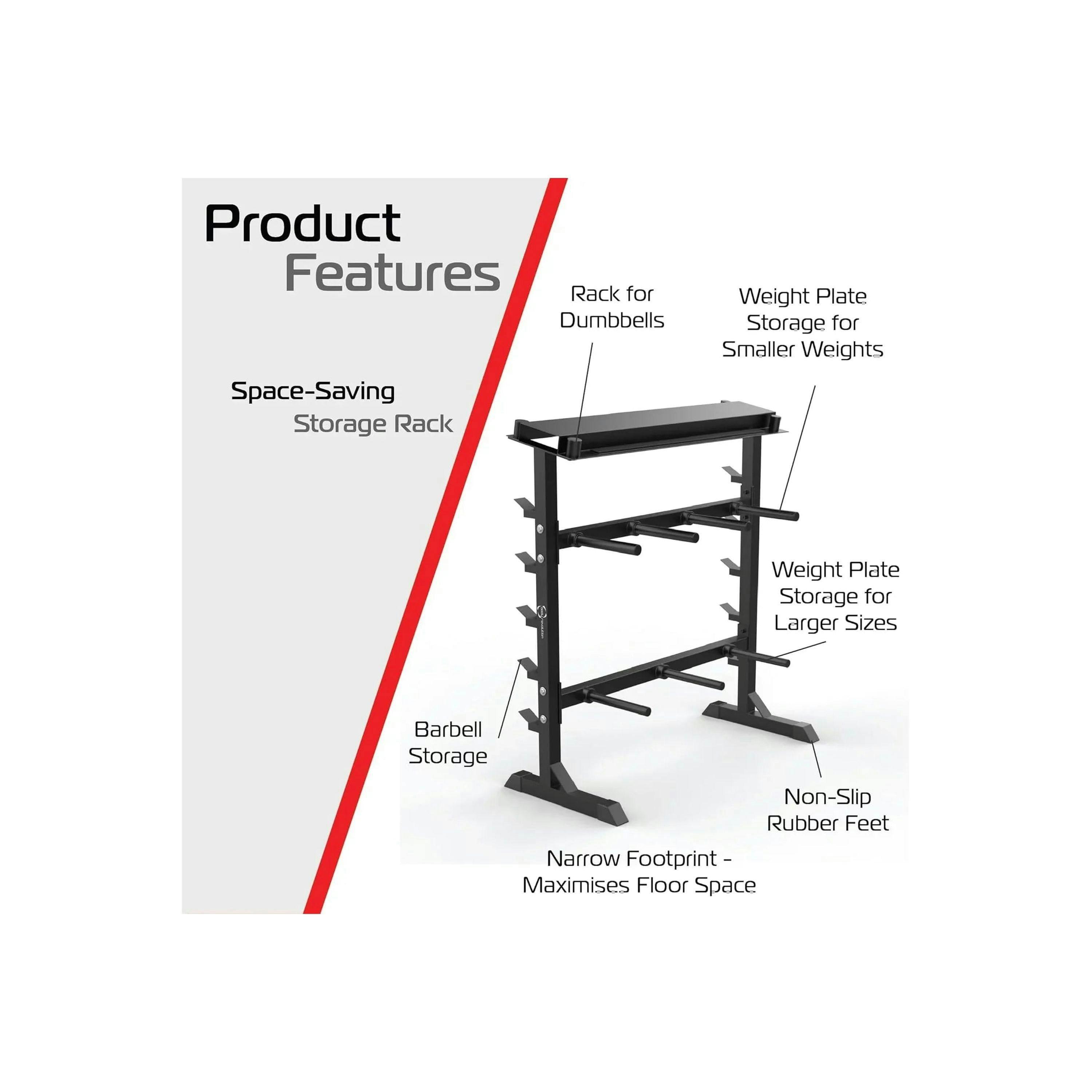 Multi Purpose Weight & Bar Storage Rack , view 2 of 4