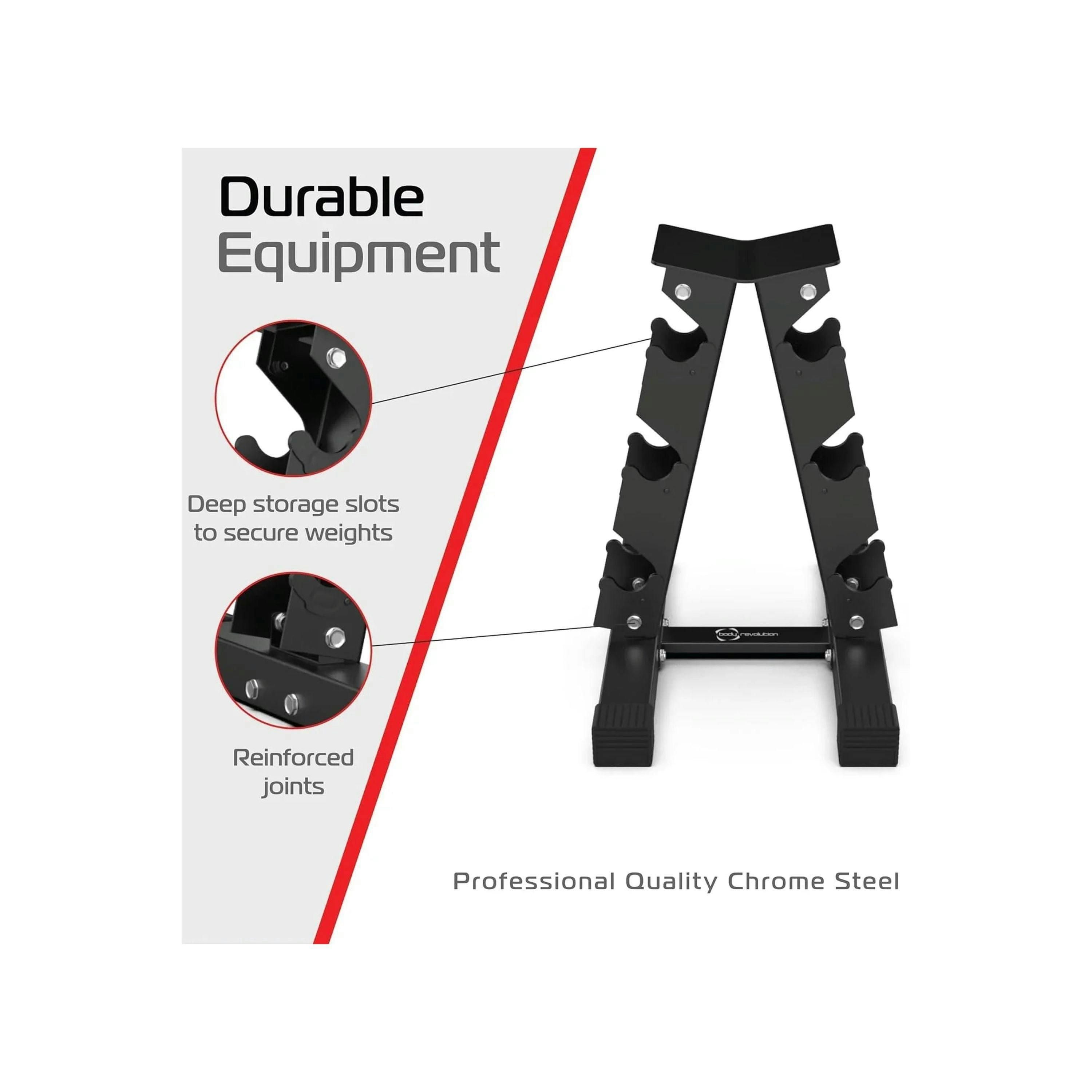 3 Tier Hex Dumbbell Weight Rack , view 4 of 4