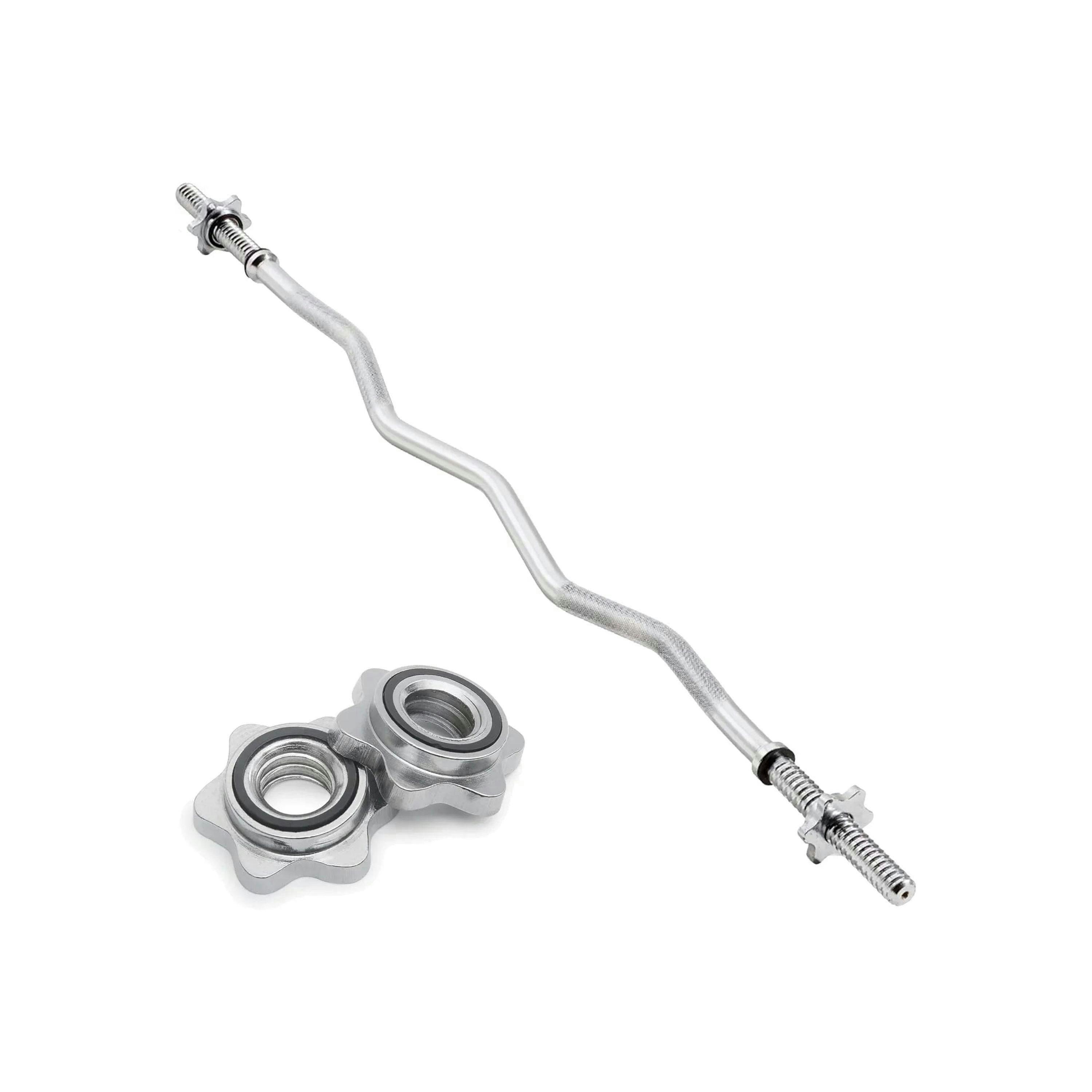 Body Revolution 1.2m EZ Barbell Bar with Spinlock Collars , view 1 of 4