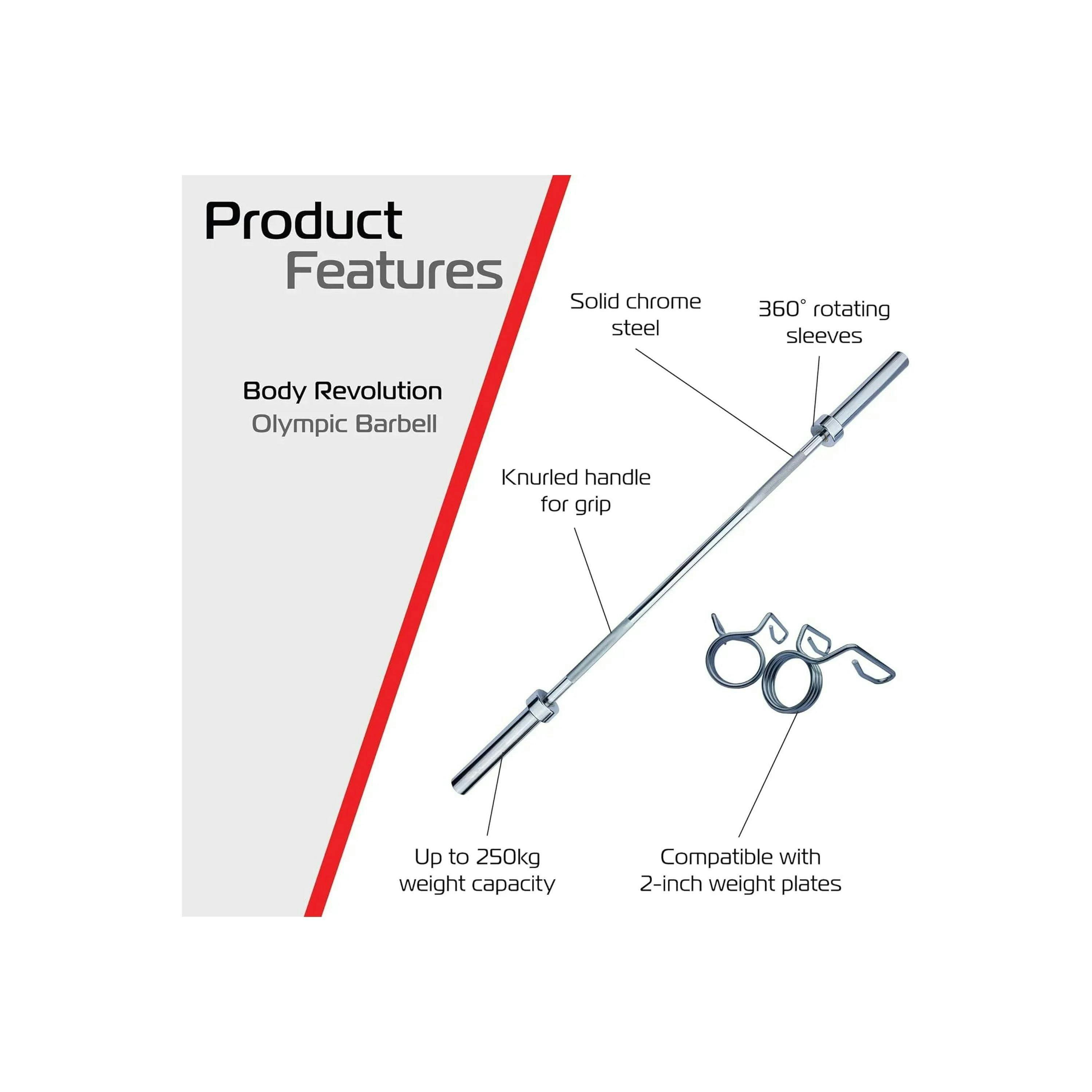 Body Revolution 4ft Barbell Bar & T-Bar Row Bundle , view 2 of 4