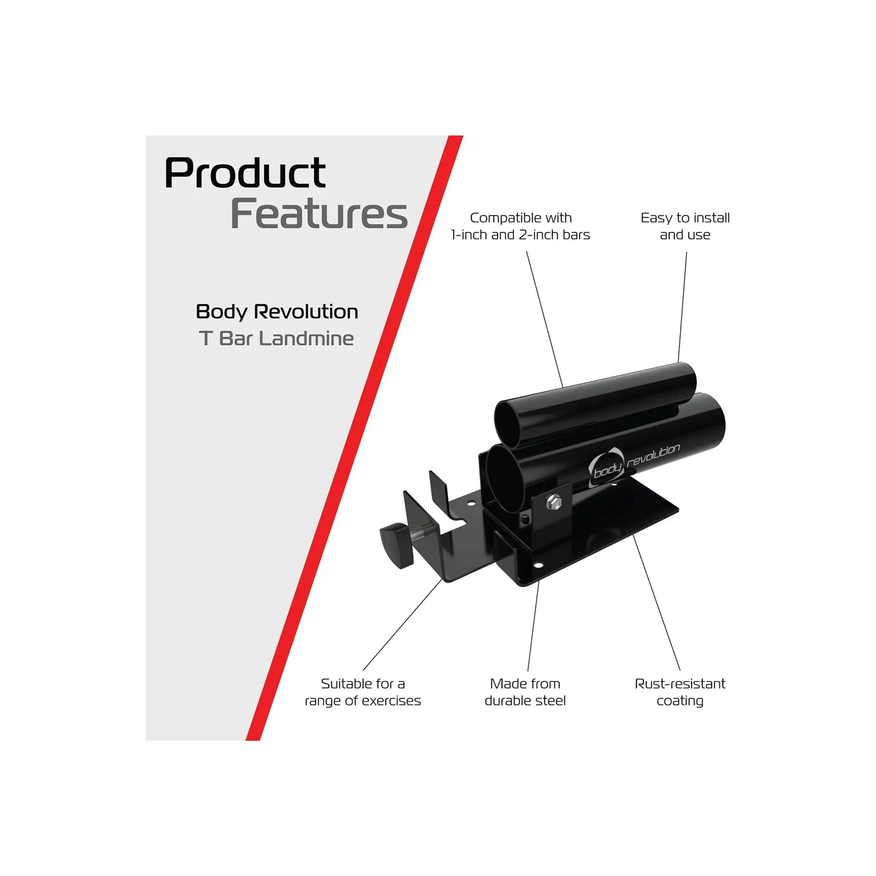 Body Revolution 4ft Barbell Bar & T-Bar Row Bundle , view 3 of 4