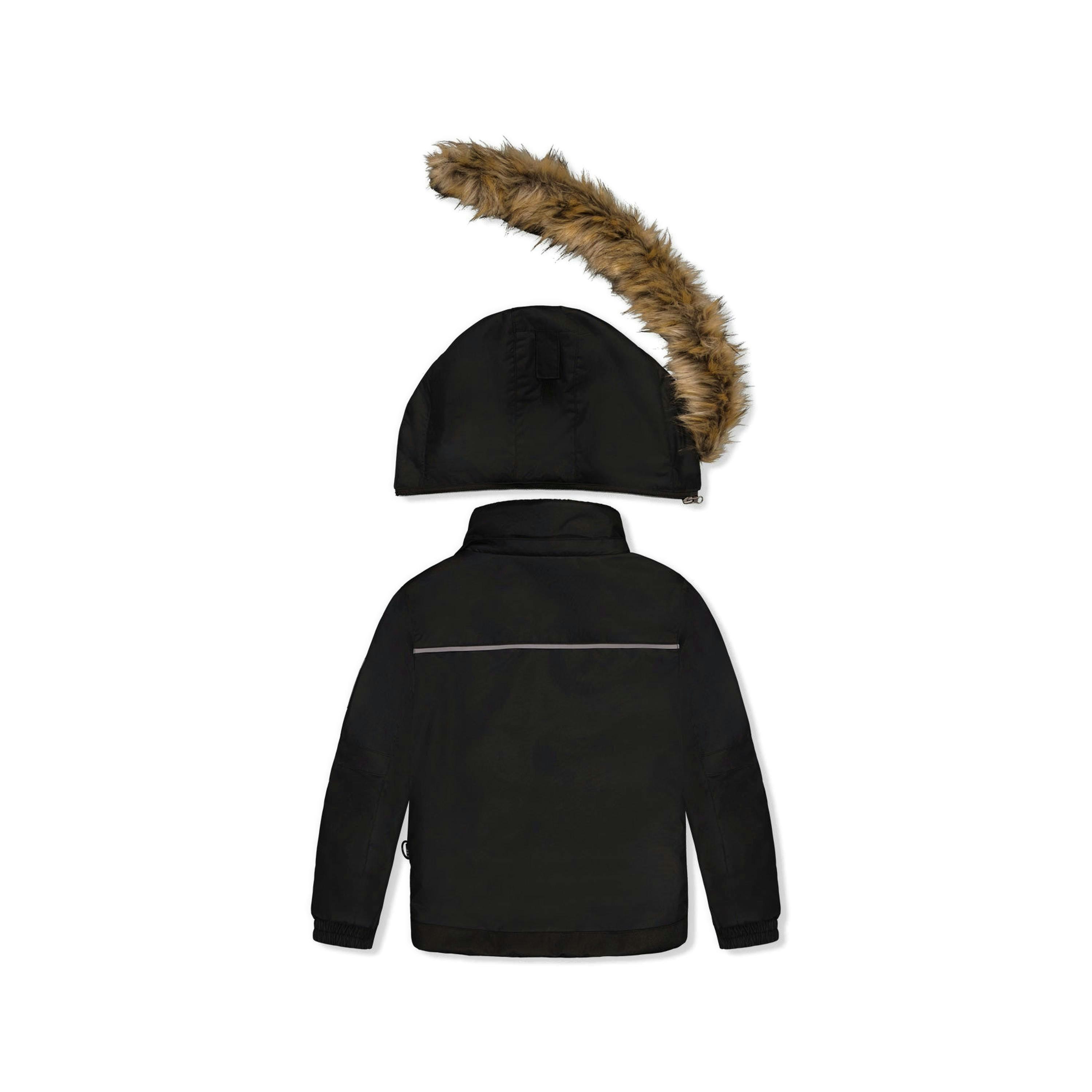 Two Piece Play Snowsuit Black And Beige , view 4 of 6
