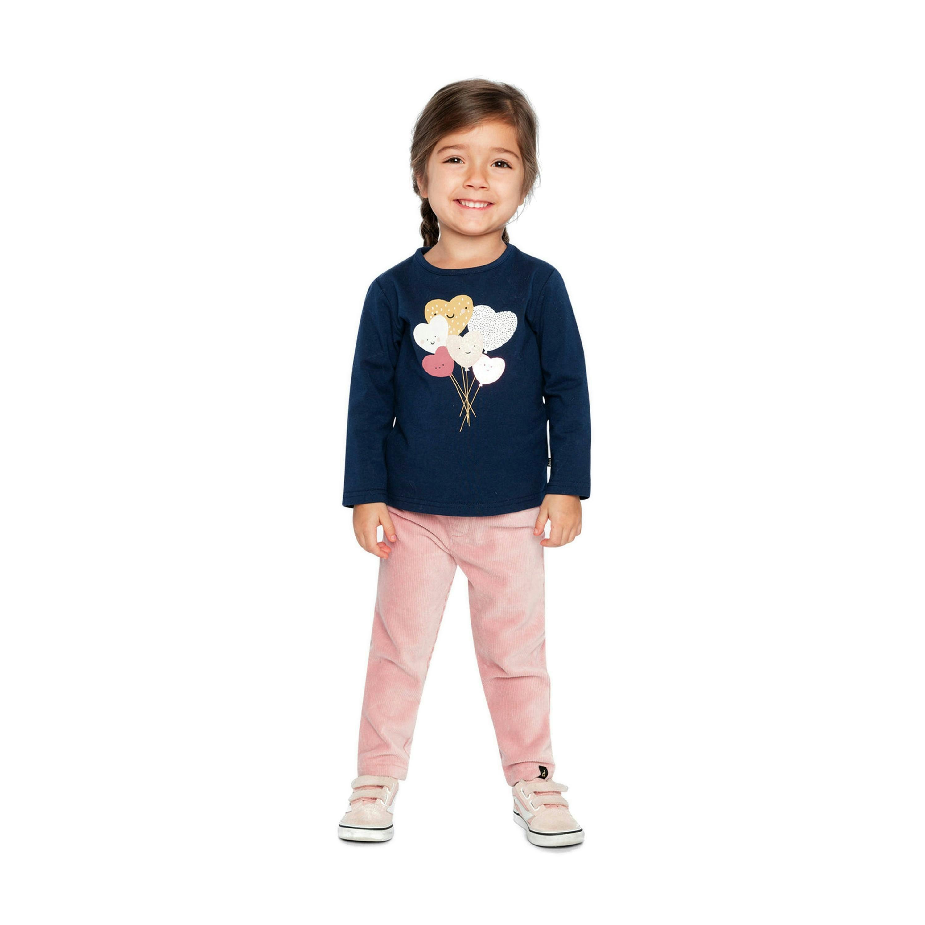 Organic Cotton T-Shirt Royal Blue And Pink , view 2 of 6