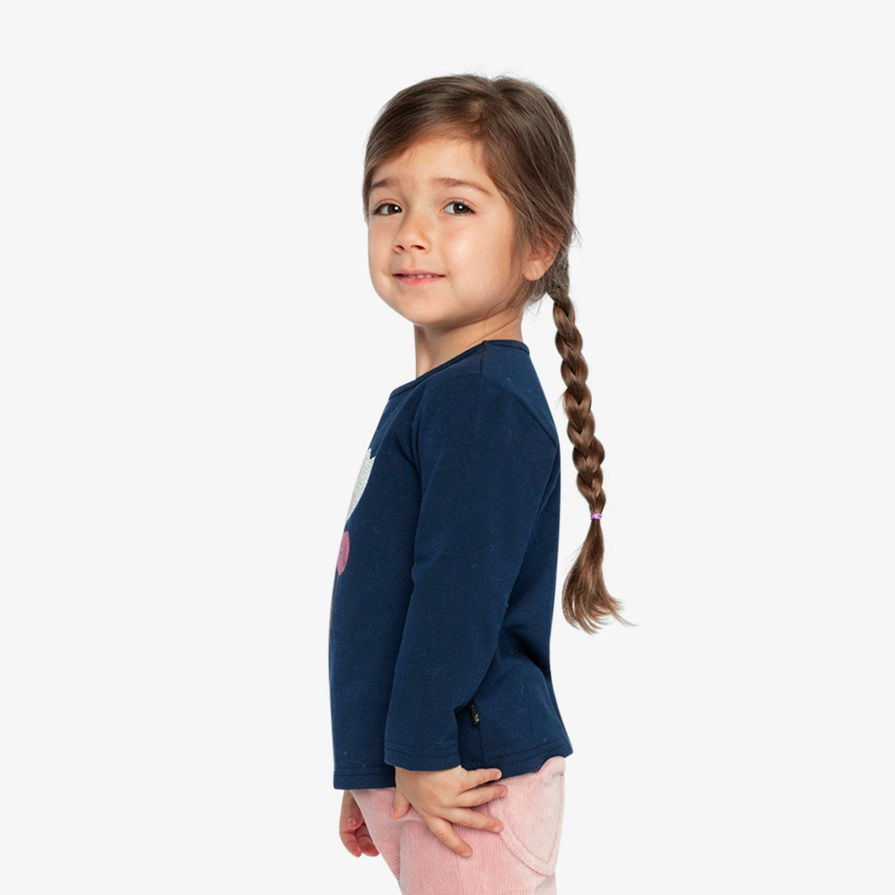 Organic Cotton T-Shirt Royal Blue And Pink , view 4 of 6