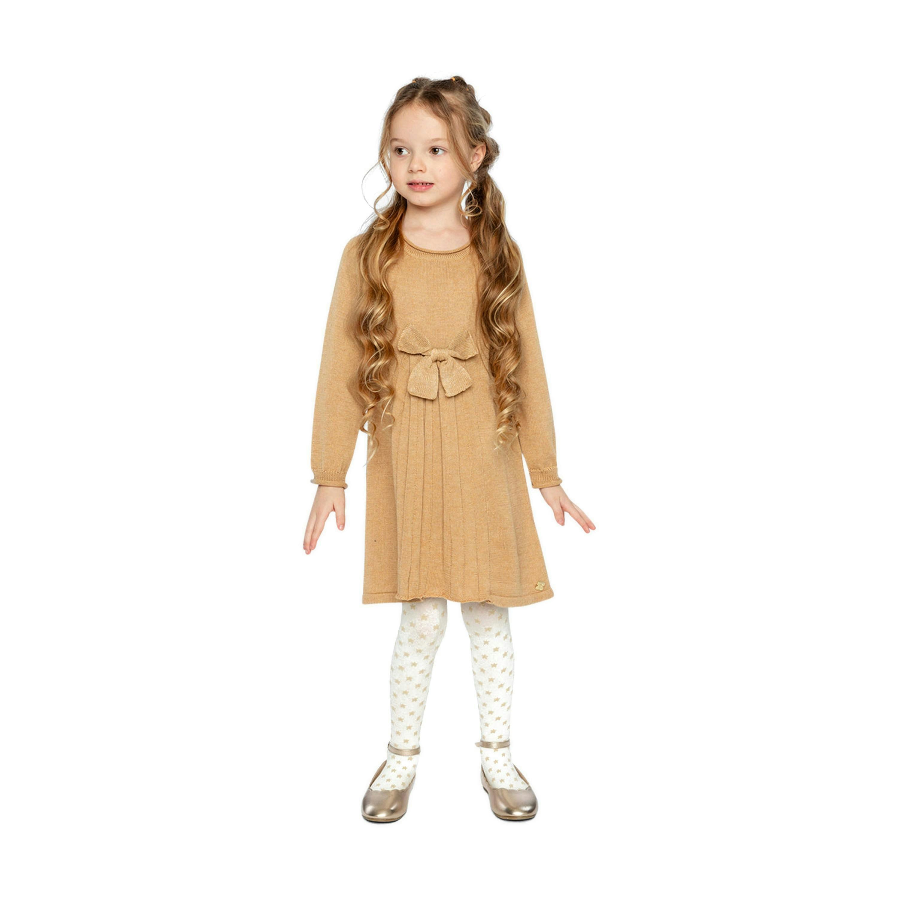 Knitted Dress Brown Cinnamon , view 2 of 6