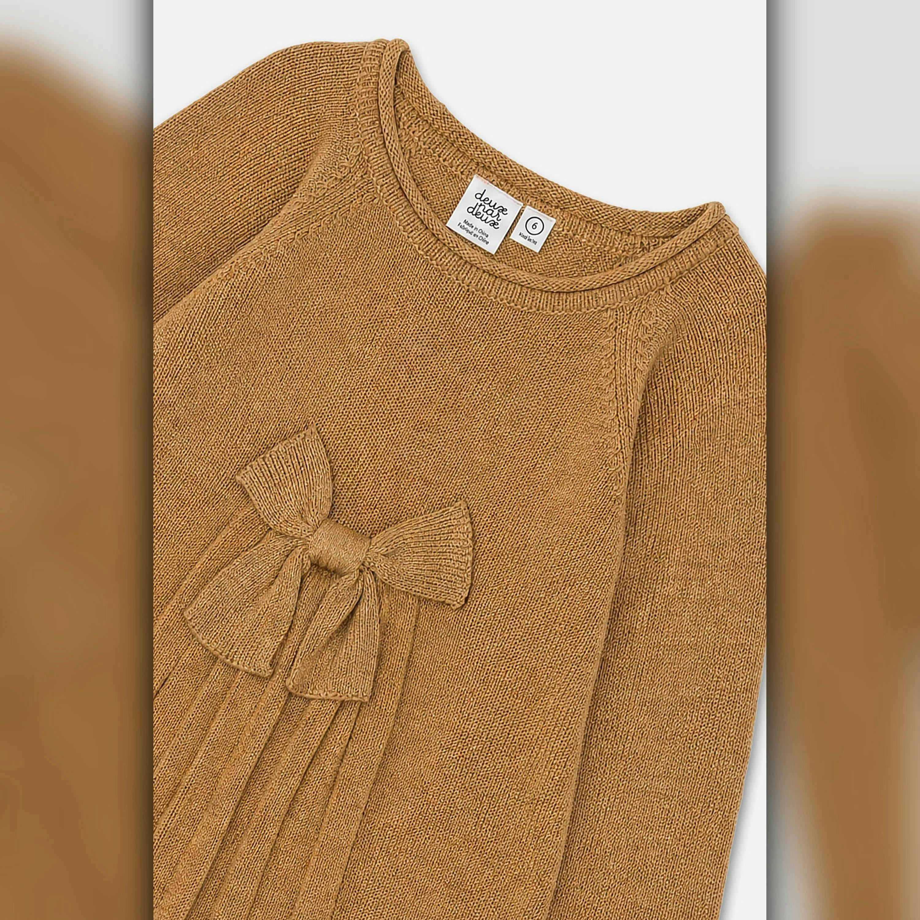 Knitted Dress Brown Cinnamon , view 5 of 6