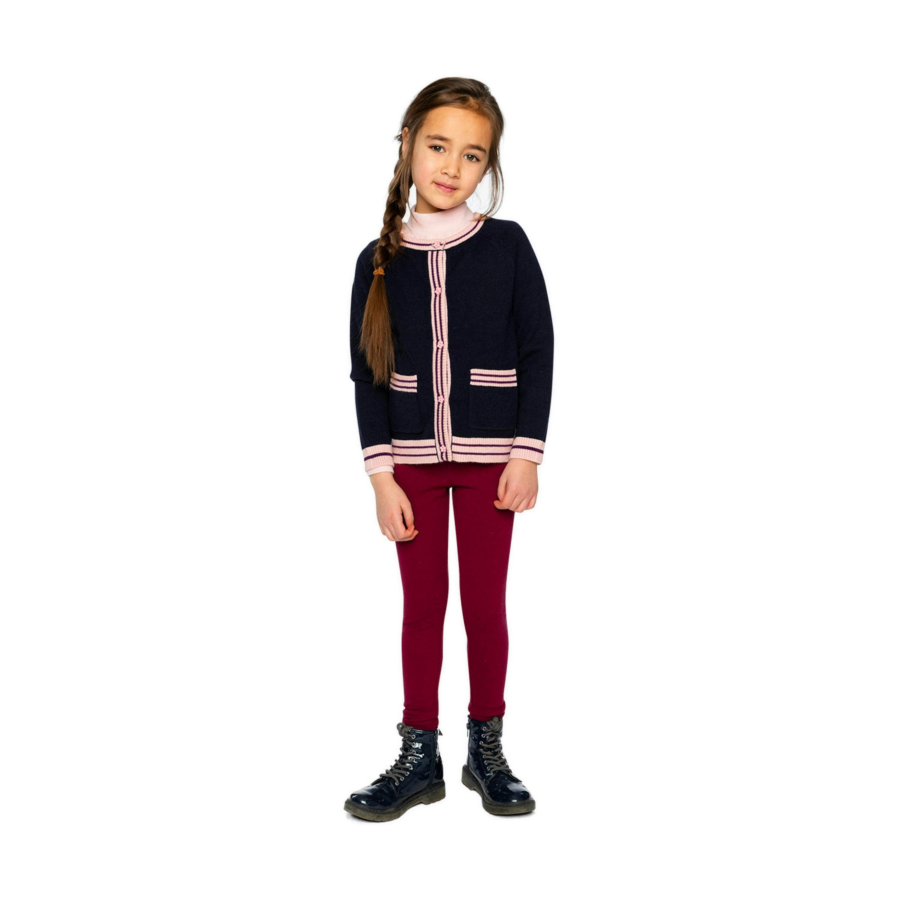 Rib Leggings Reddish-Brown , view 4 of 6