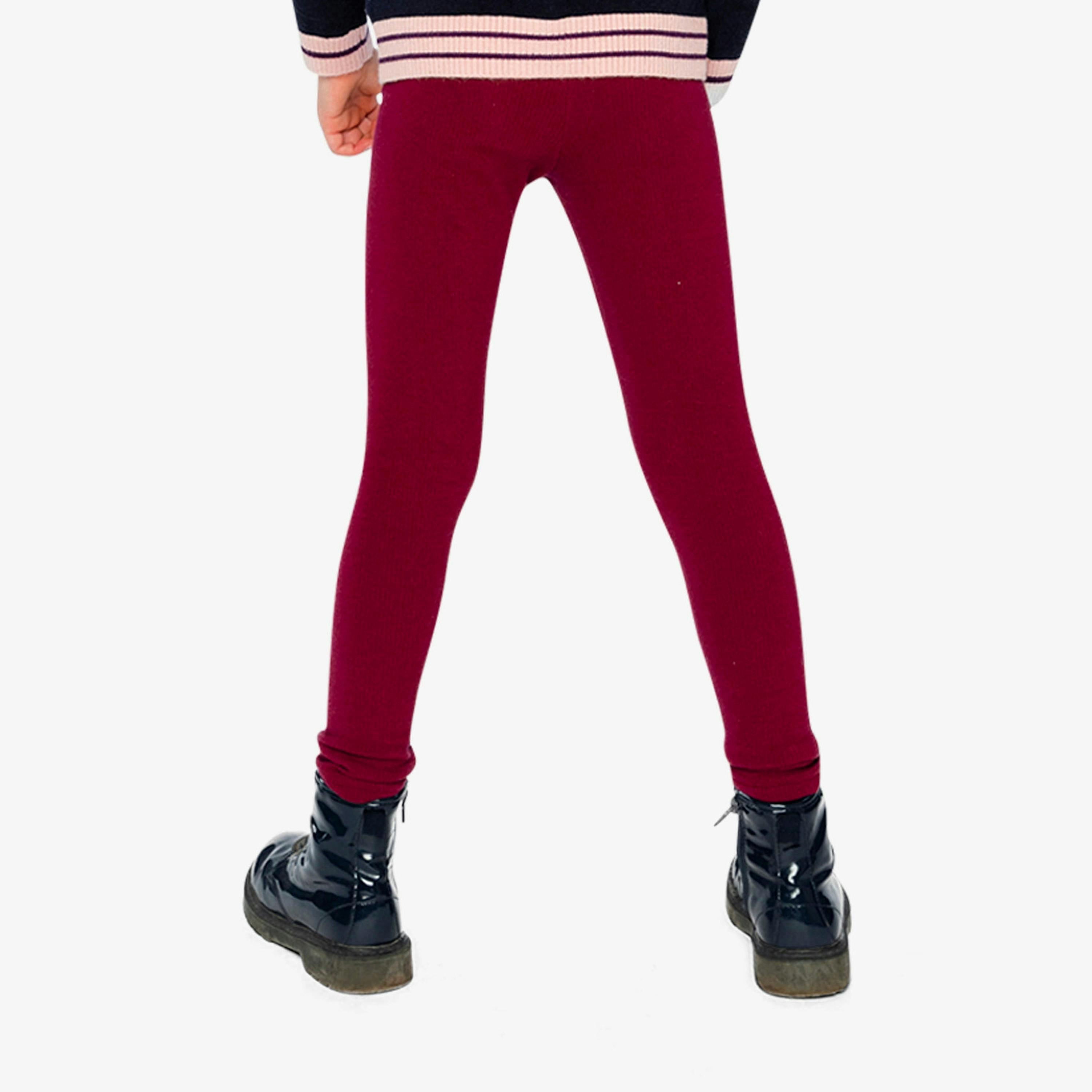 Rib Leggings Reddish-Brown , view 5 of 6