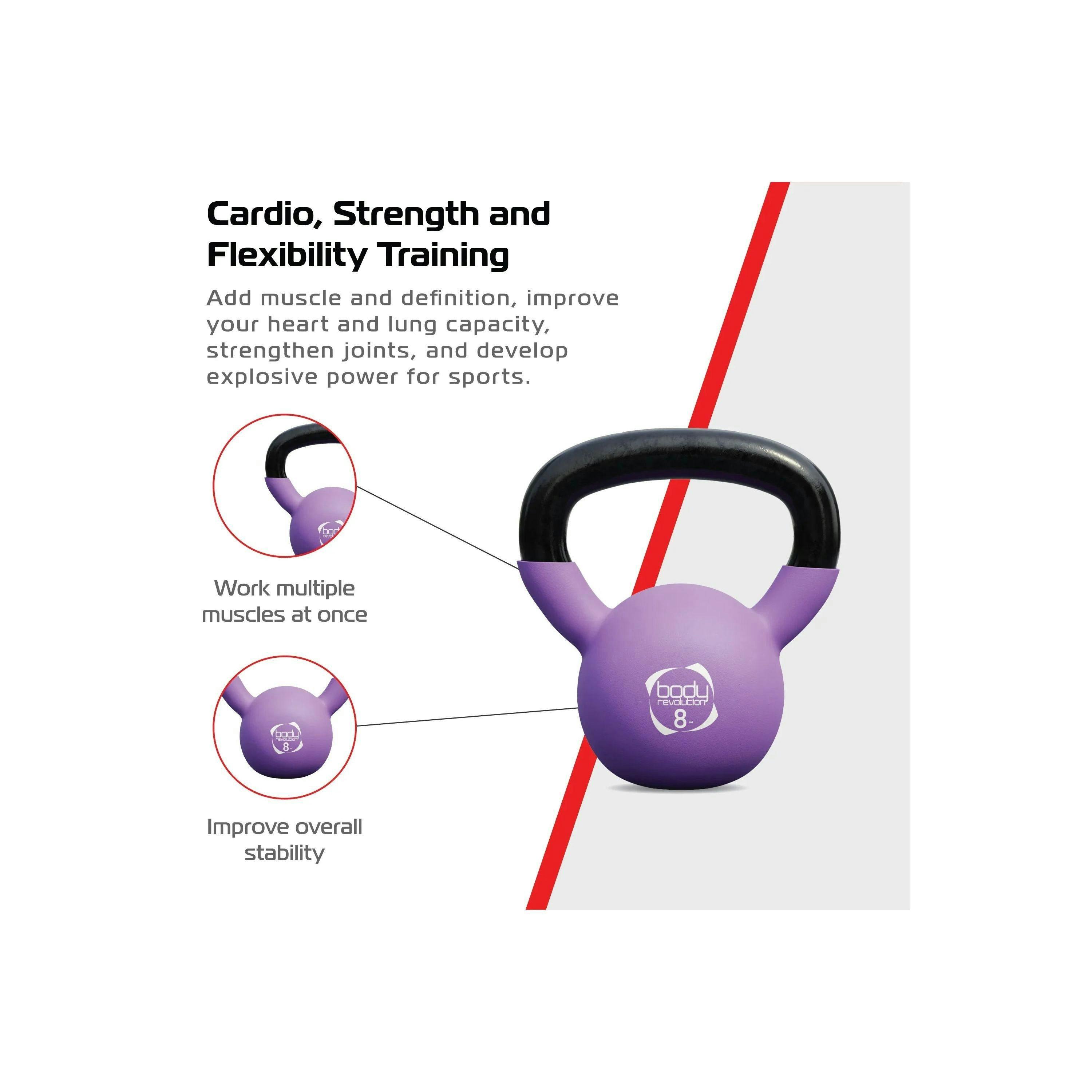 Body Revolution Neoprene Kettlebells 24kg Bundle , view 3 of 4