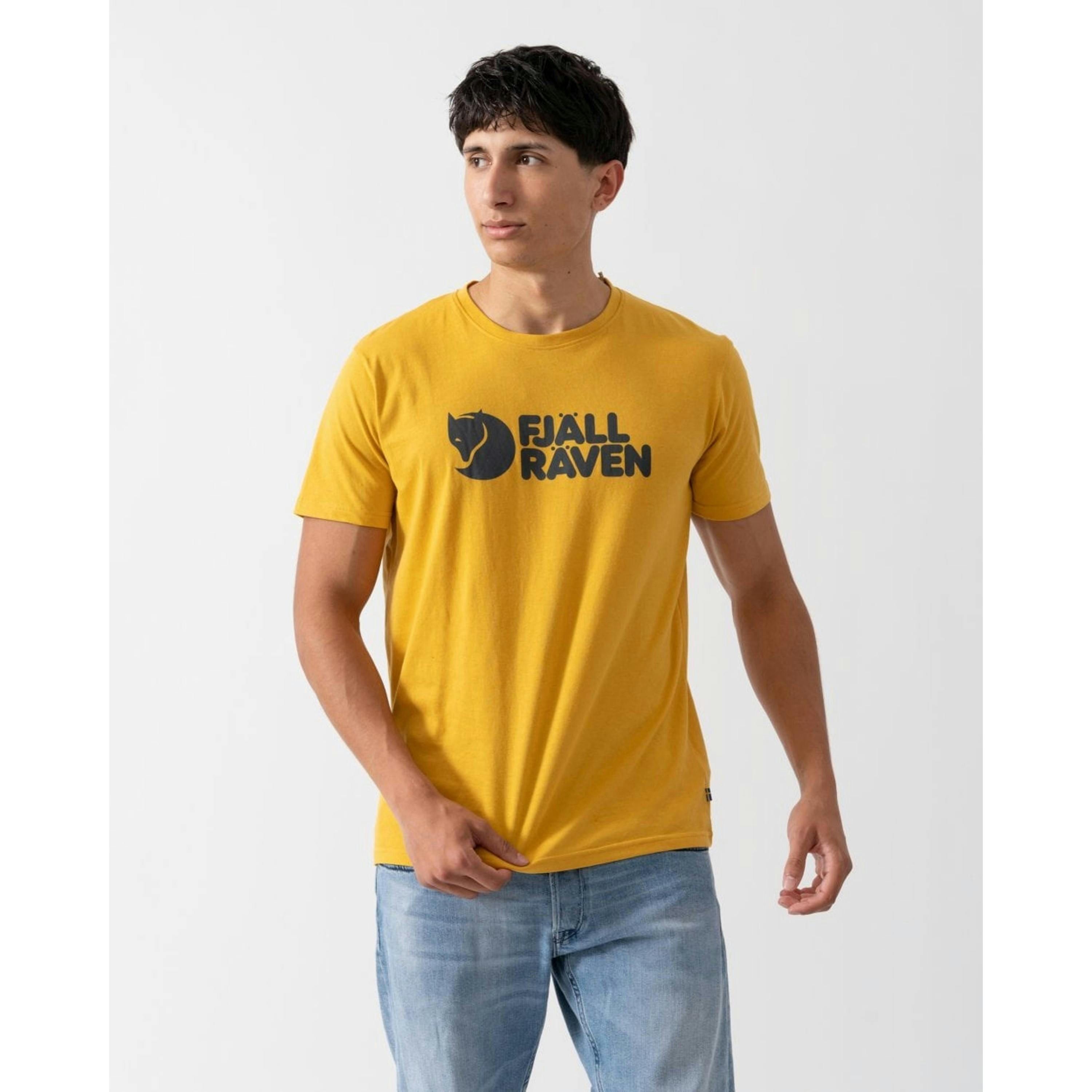 Fjallraven Logo T-Shirt  in Yellow , view 1 of 4