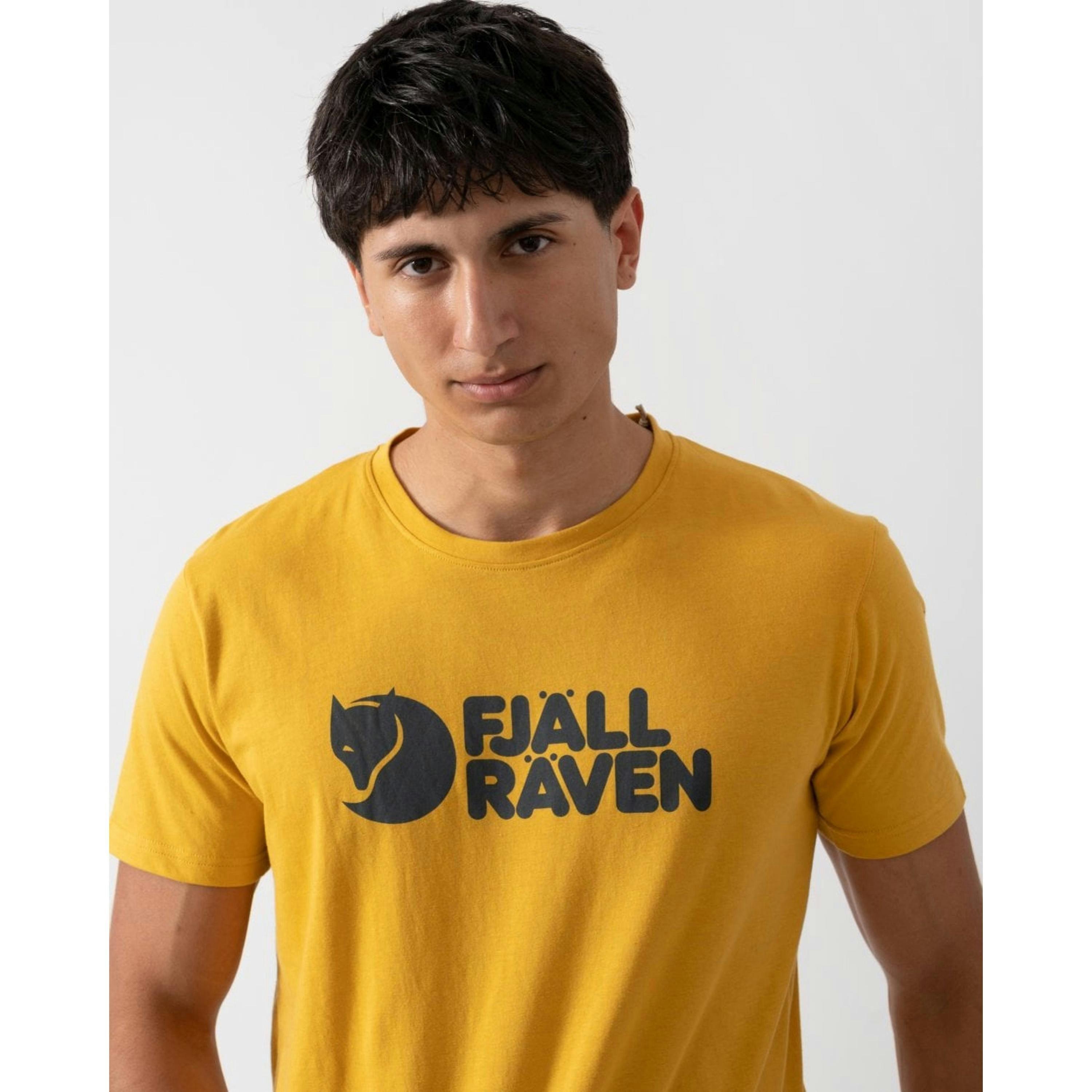 Fjallraven Logo T-Shirt  in Yellow , view 3 of 4