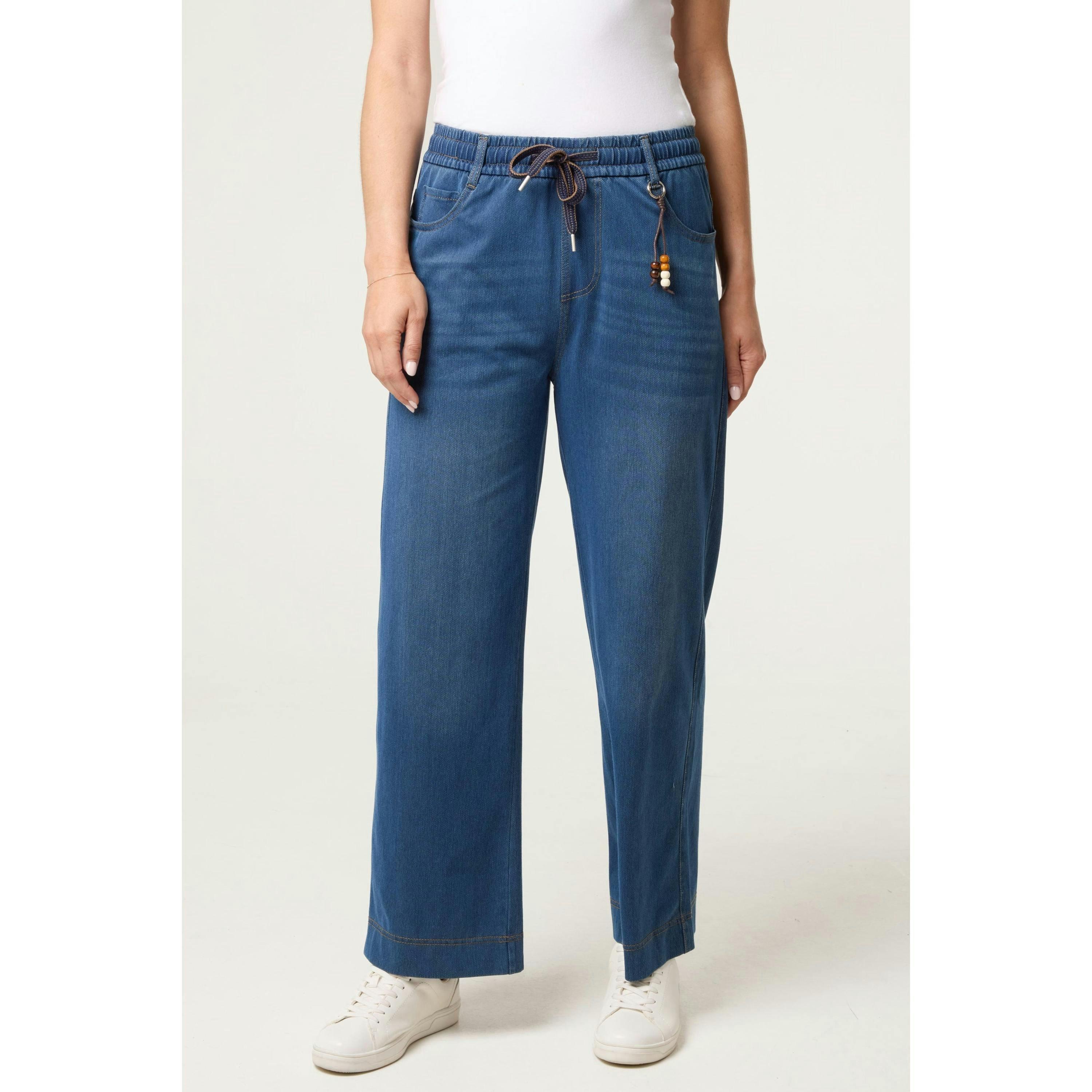 Blue Vanilla Wide Leg Pant Jeans  in Blue , view 1 of 4