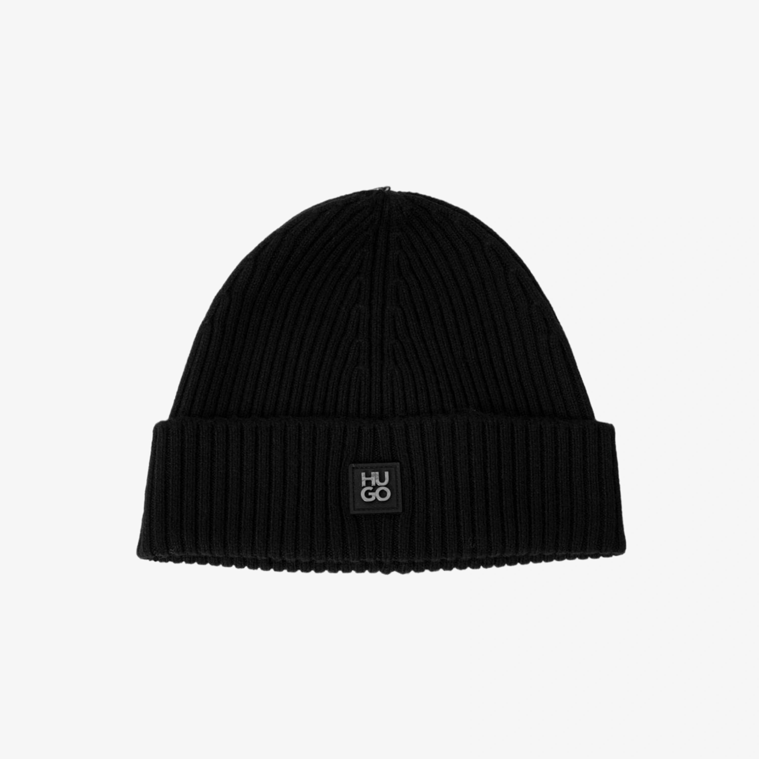 Hugo Boss Stacked Logo Hat  in Black , view 1 of 4