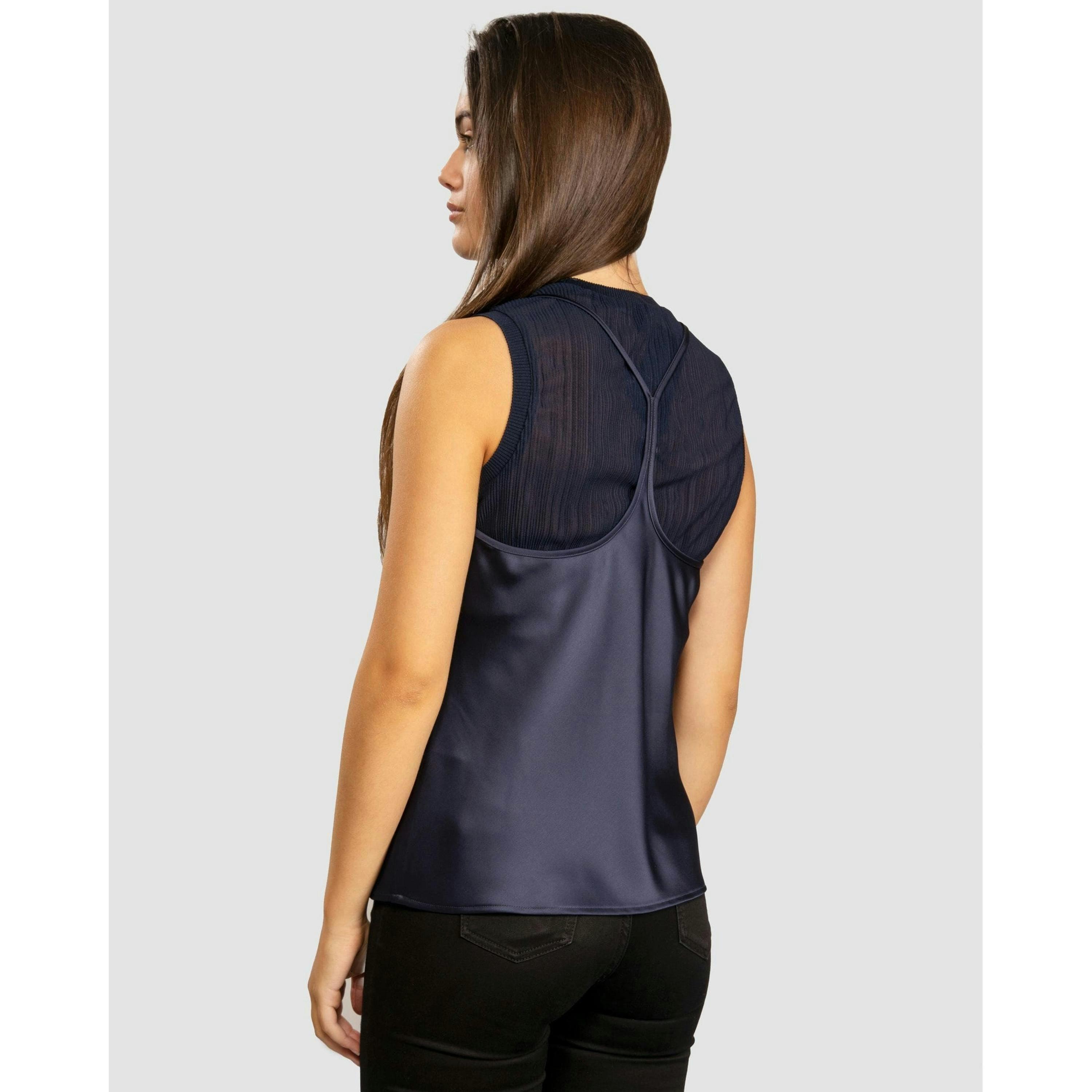 Armani Exchange Blouse  in Blue , view 2 of 5