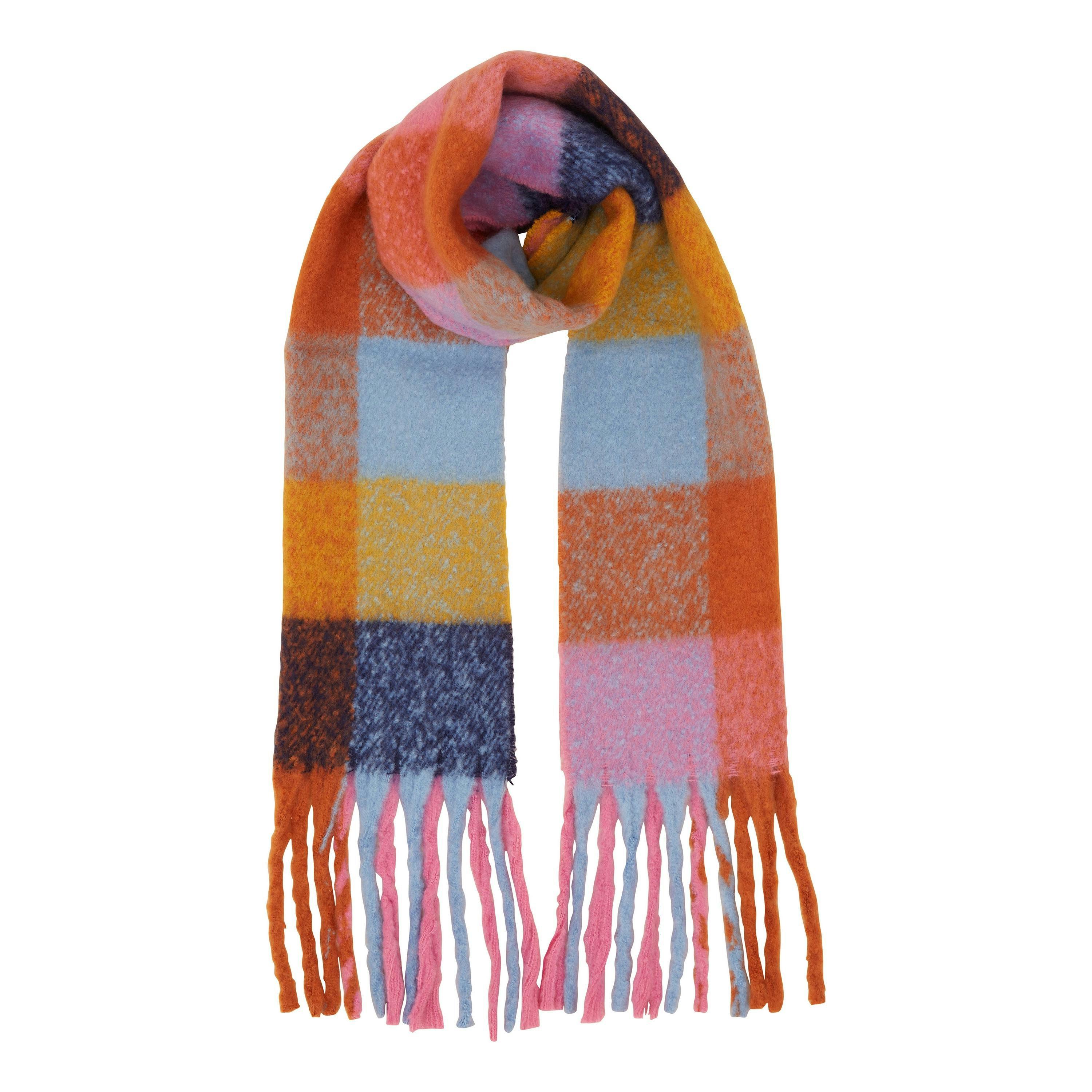 Yumi Rainbow Check Soft Scarf , view 3 of 3