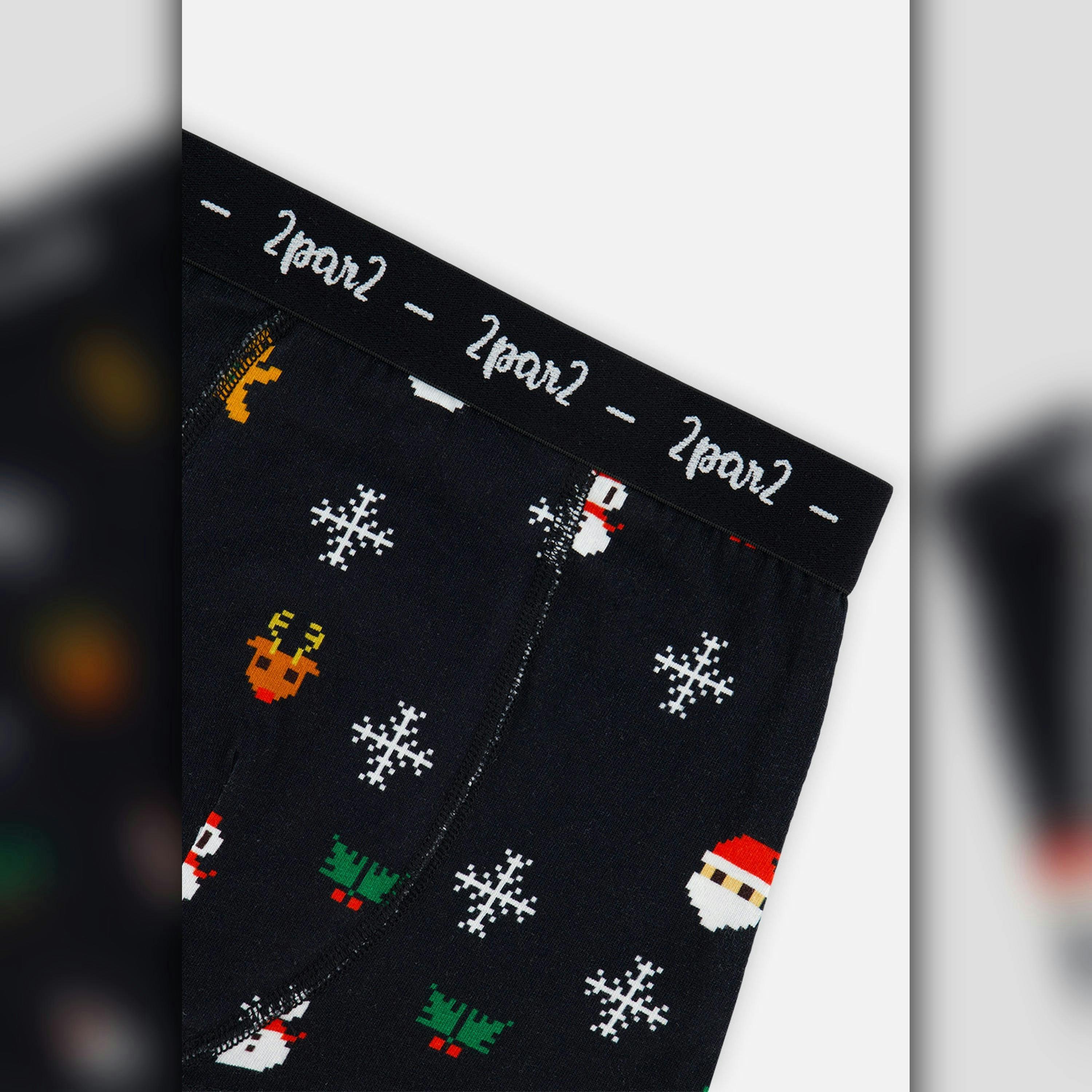 Boxer Pack Of 3 Holiday Prints , view 2 of 4