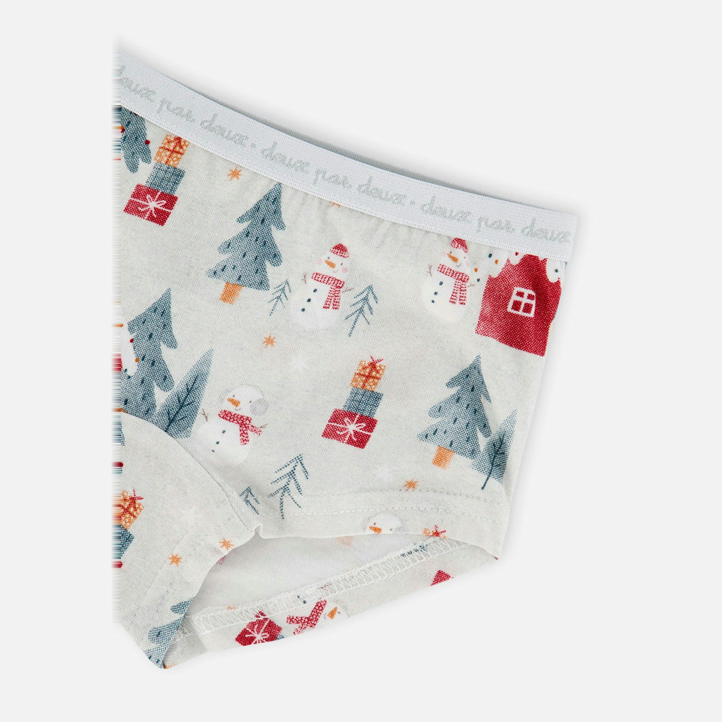 Boyshort Panty Pack Of 3 Holiday Prints , view 3 of 4