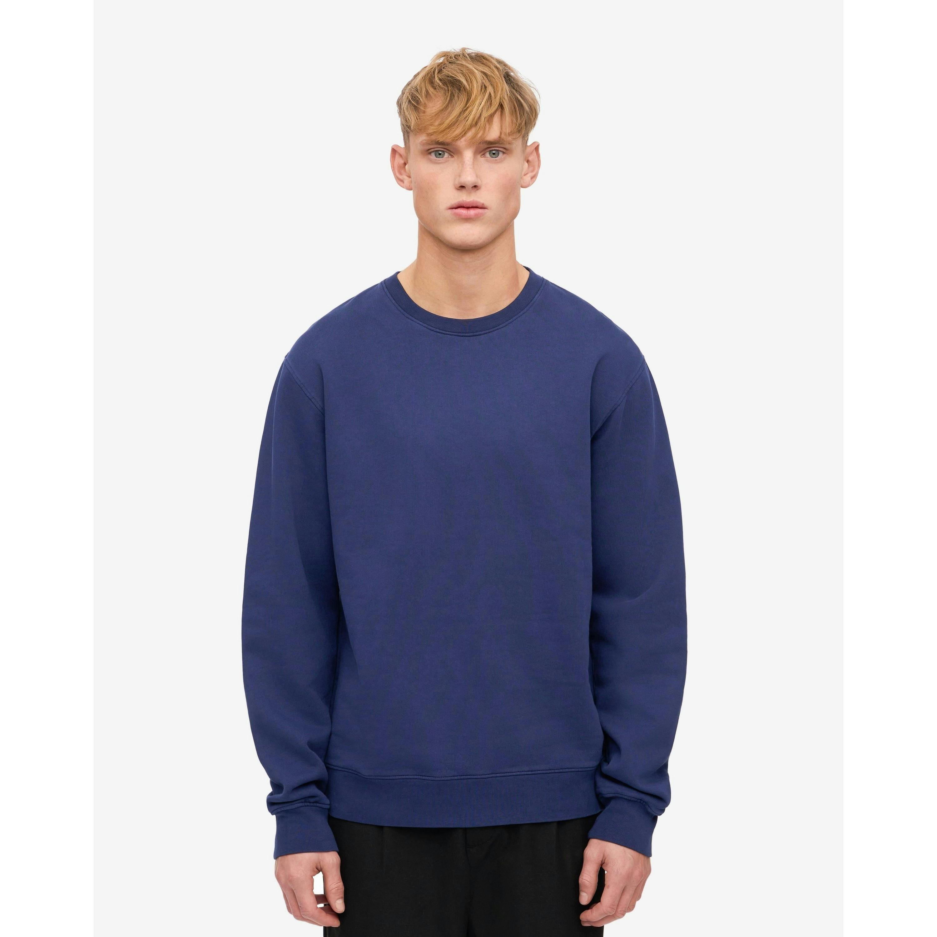 Colourful Standard Crew Neck Sweatshirt  in Purple , view 1 of 5
