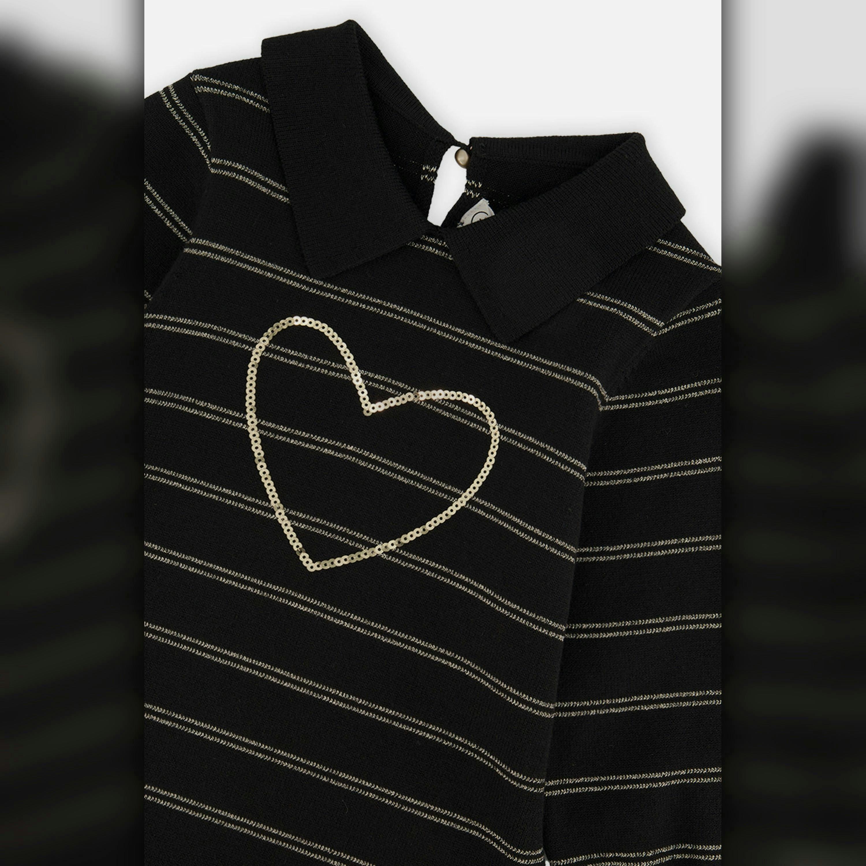 Knitted Dress Black And Gold , view 5 of 5