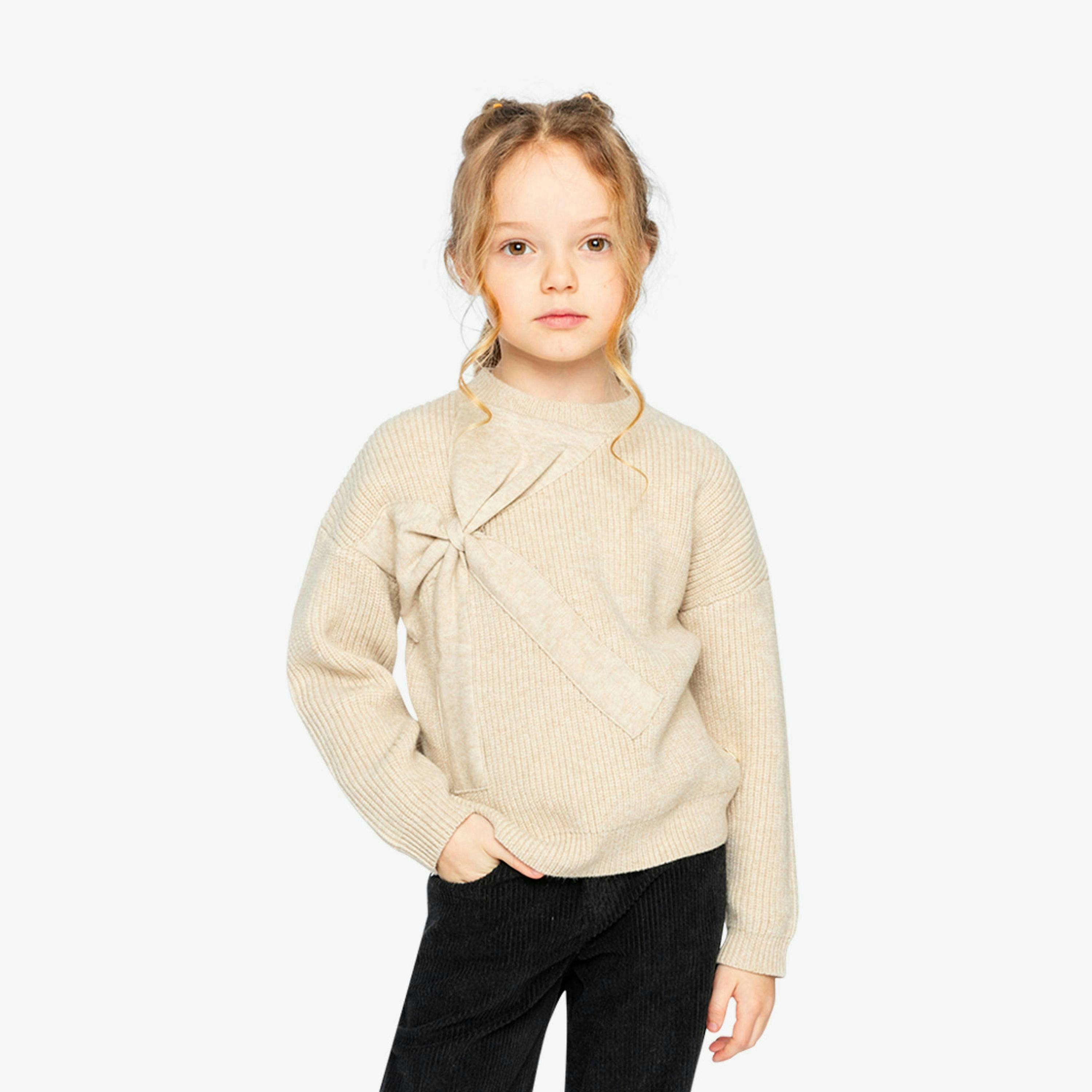 Sweater With Bow Beige , view 4 of 6