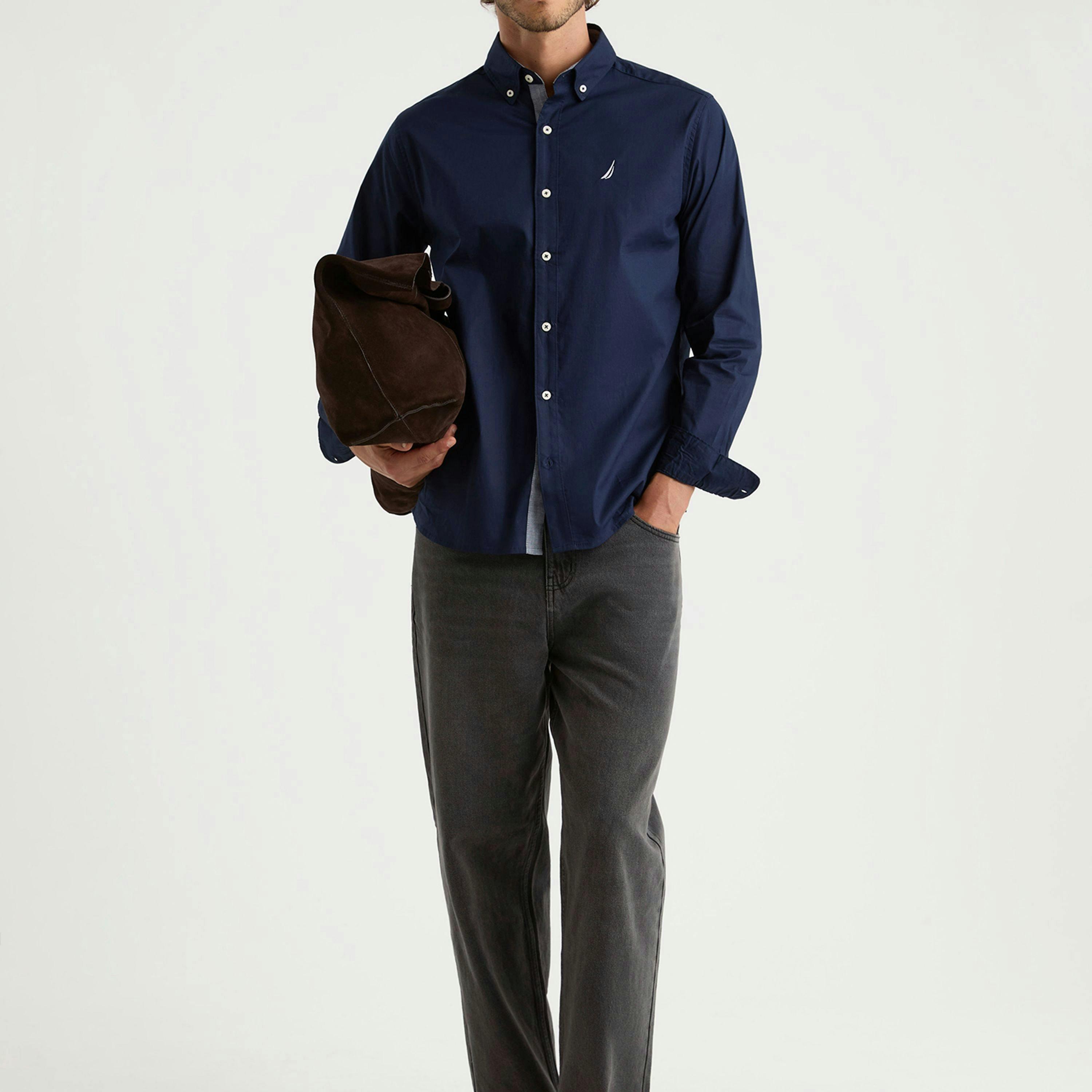 Mast LS Shirt - Dark Navy , view 4 of 4