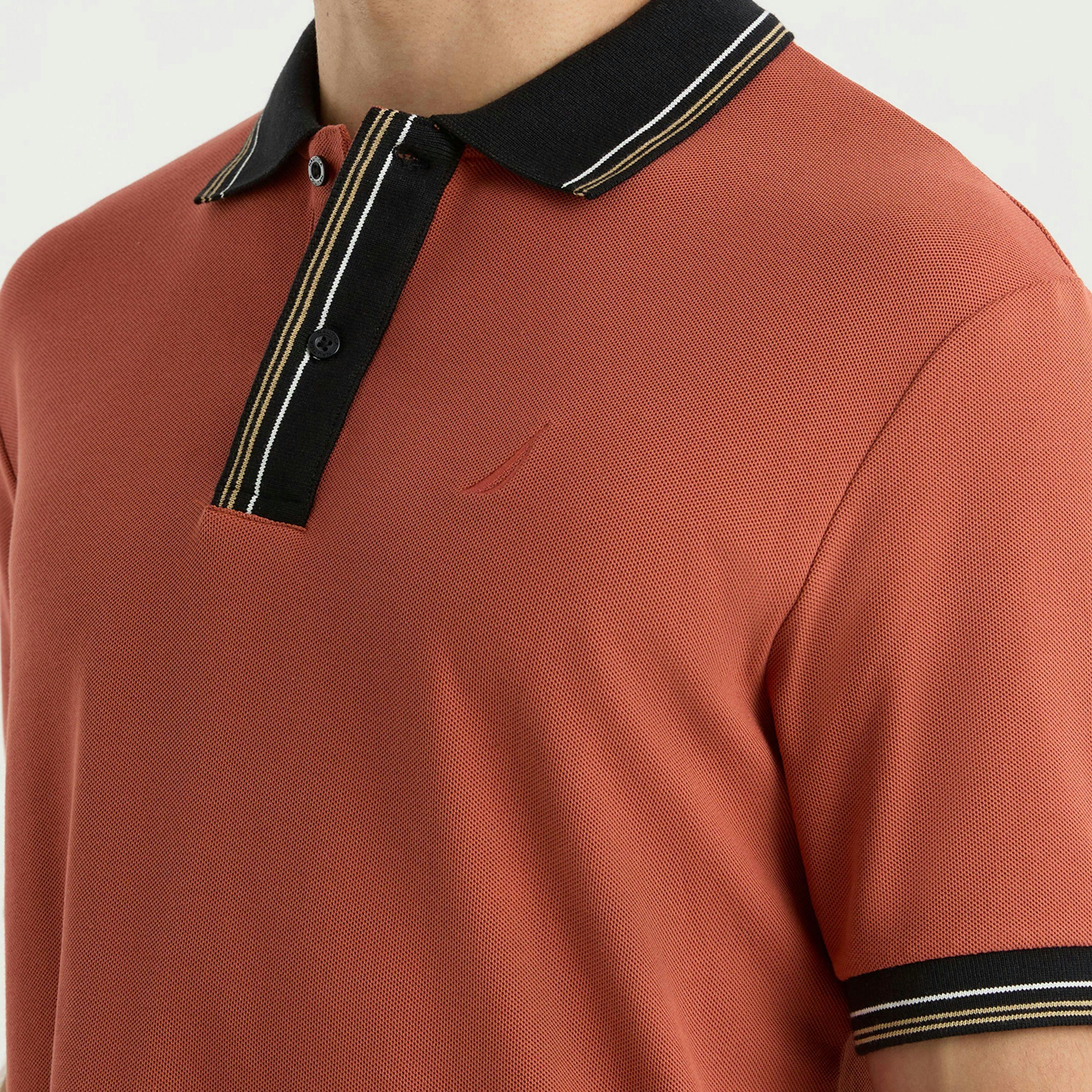 Amado Polo Shirt - Terracotta , view 3 of 4