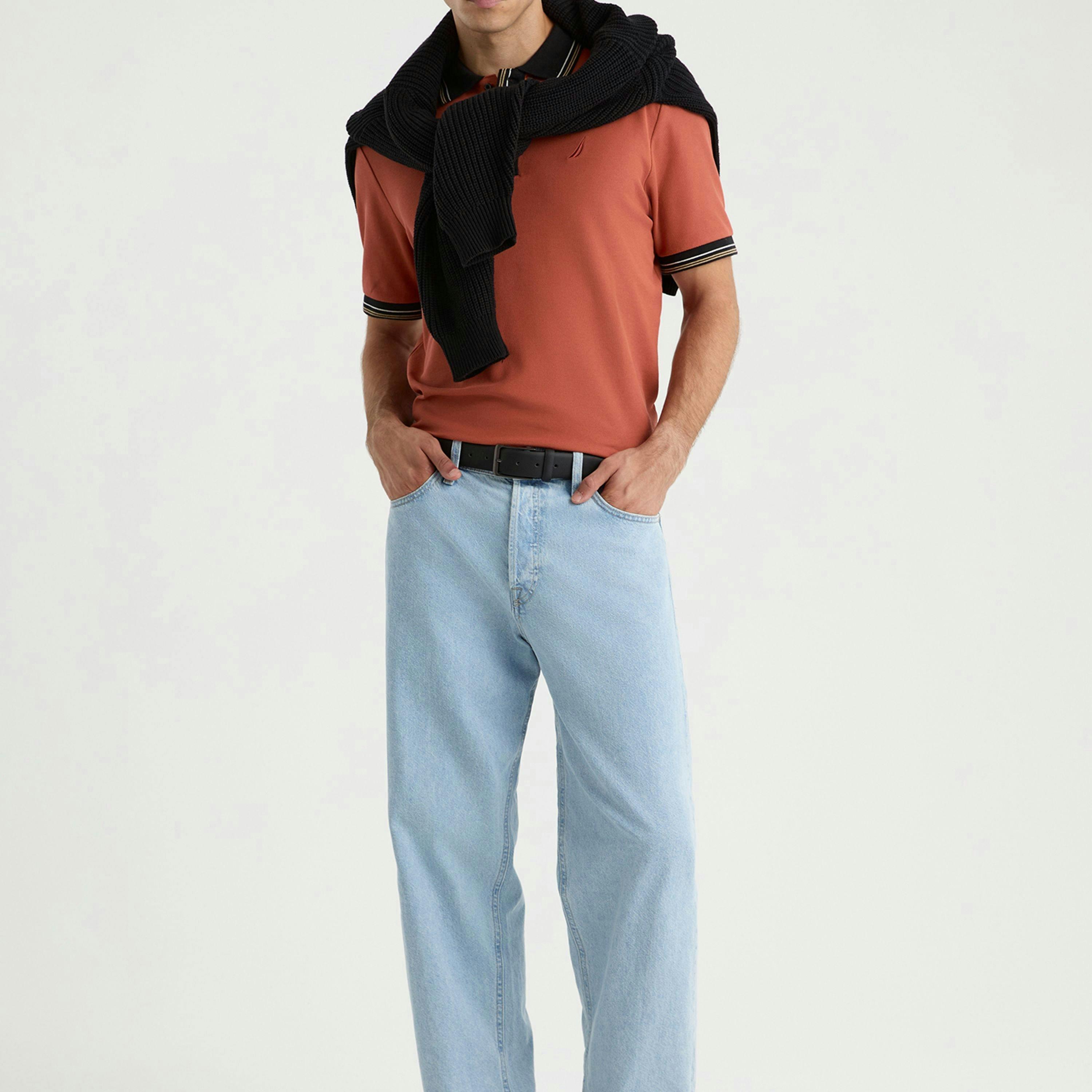 Amado Polo Shirt - Terracotta , view 4 of 4