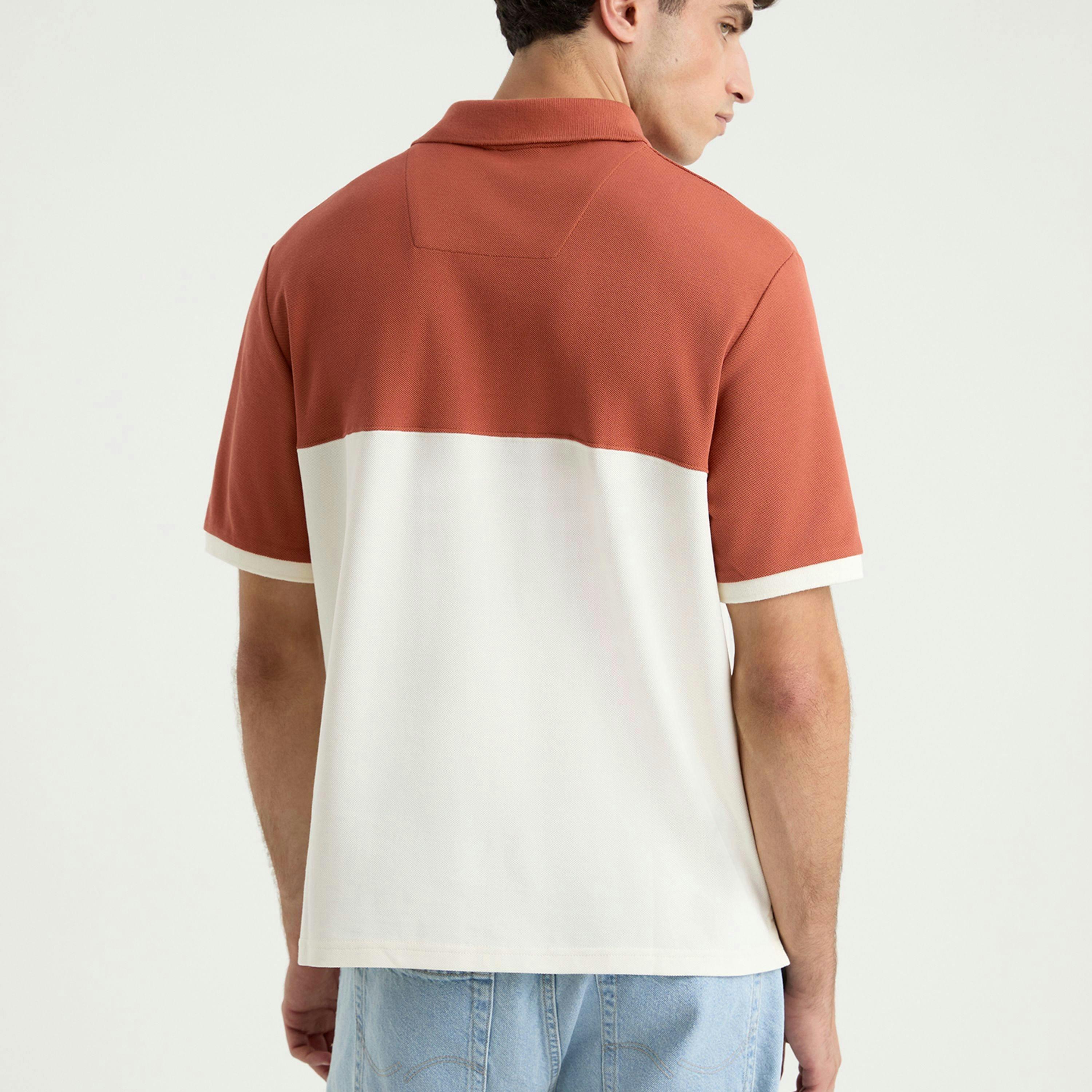 Stellan Polo Shirt - Terracotta , view 2 of 4