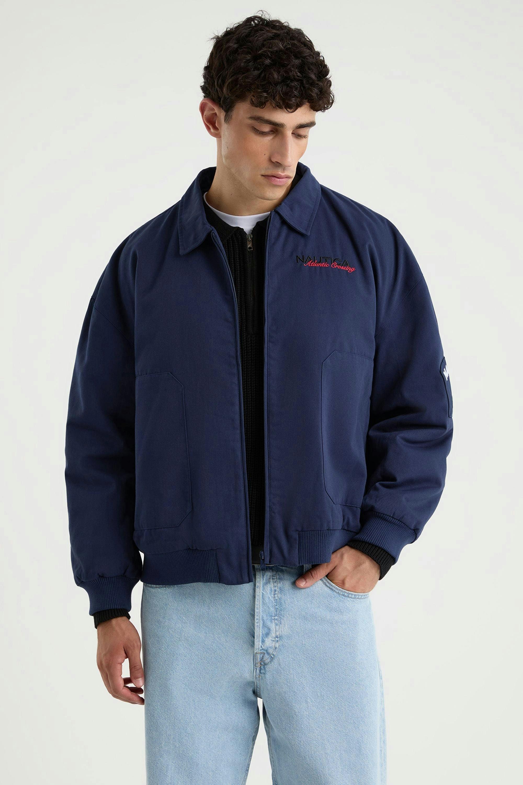 Morrin Bomber Jacket - Navy , view 2 of 4