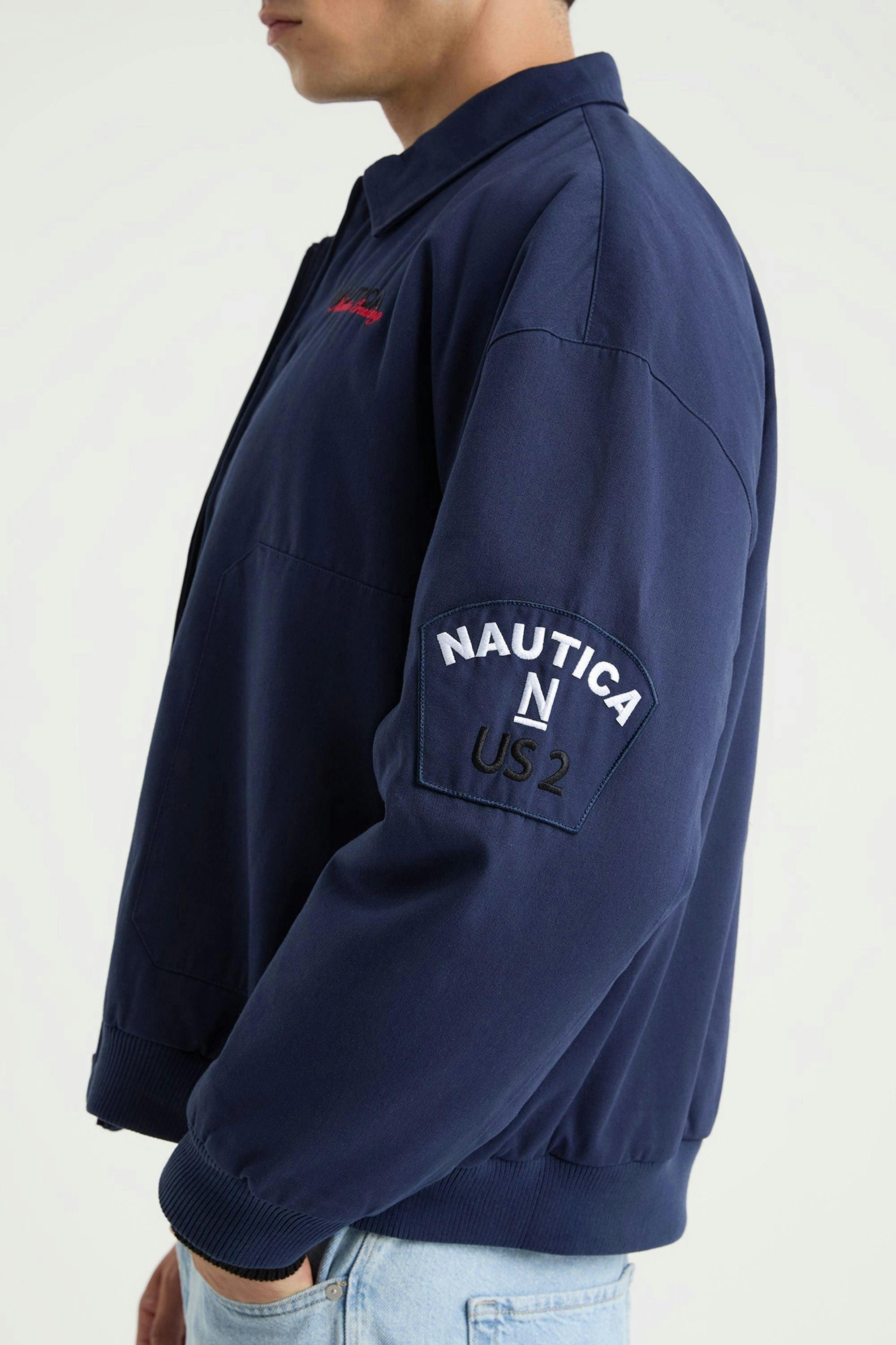 Morrin Bomber Jacket - Navy , view 3 of 4