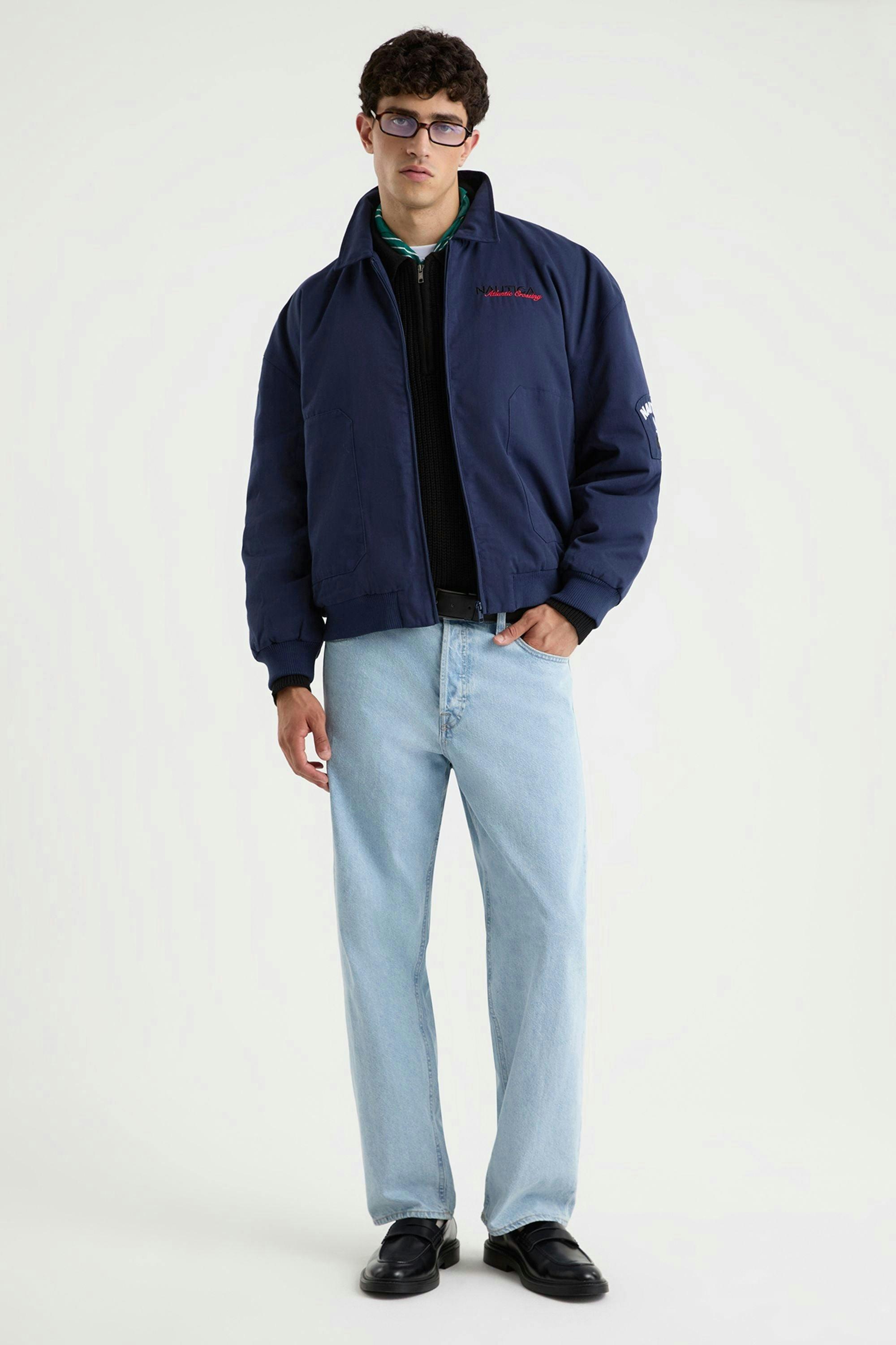 Morrin Bomber Jacket - Navy , view 4 of 4