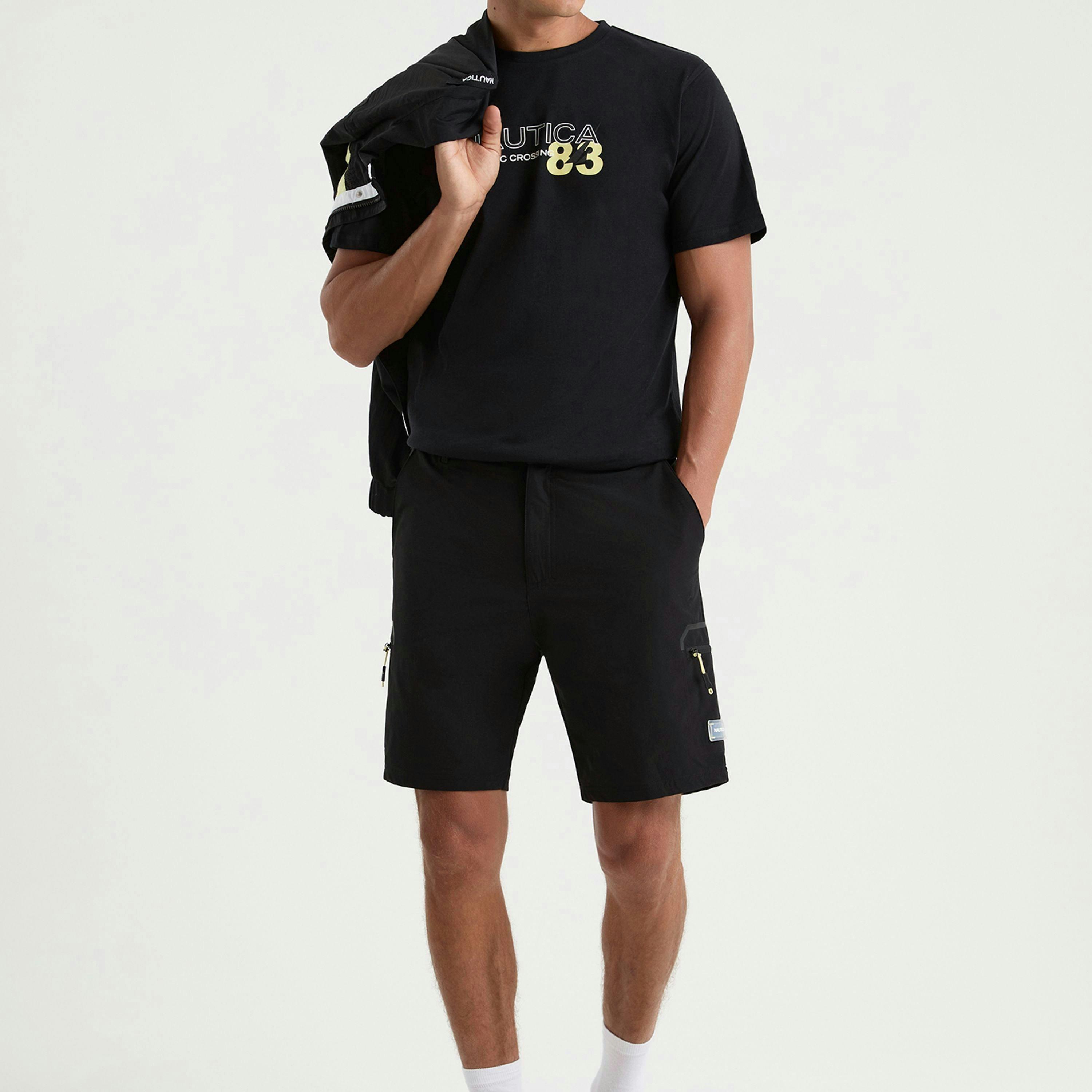 Breton Cargo Short - Black , view 4 of 4
