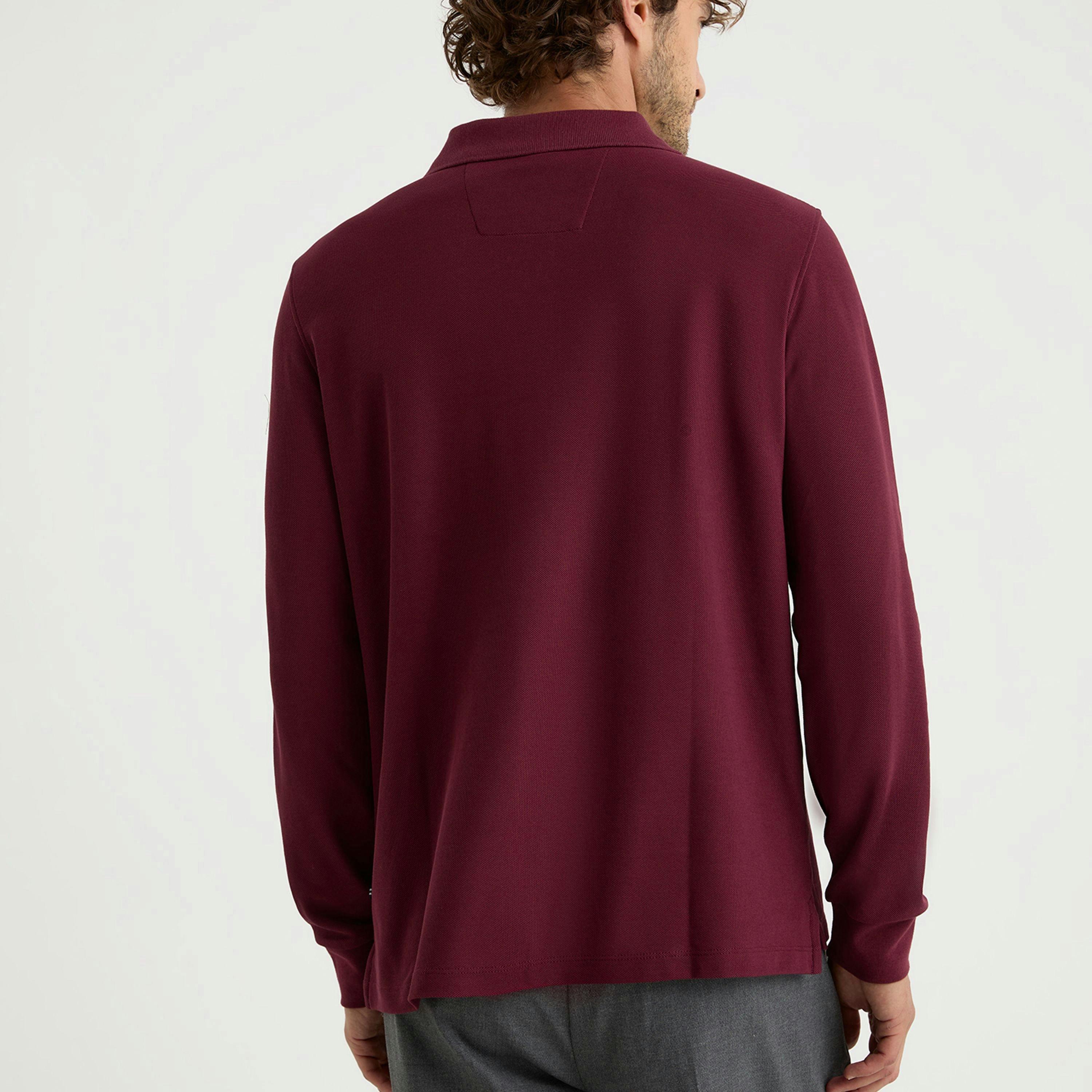 Cabin Long Sleeve - Burgundy , view 2 of 4