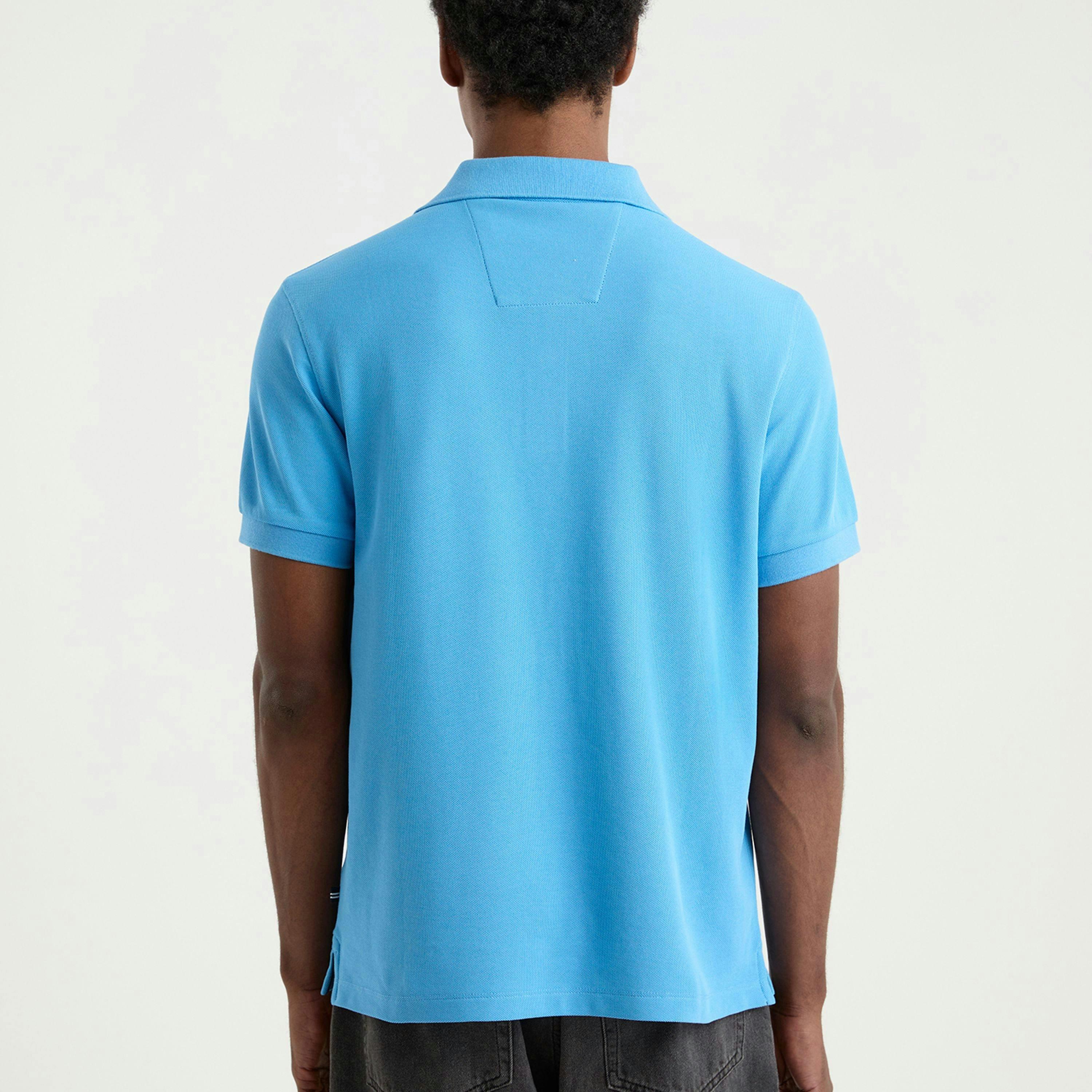 Cast Polo Shirt - Azure Blue , view 2 of 4