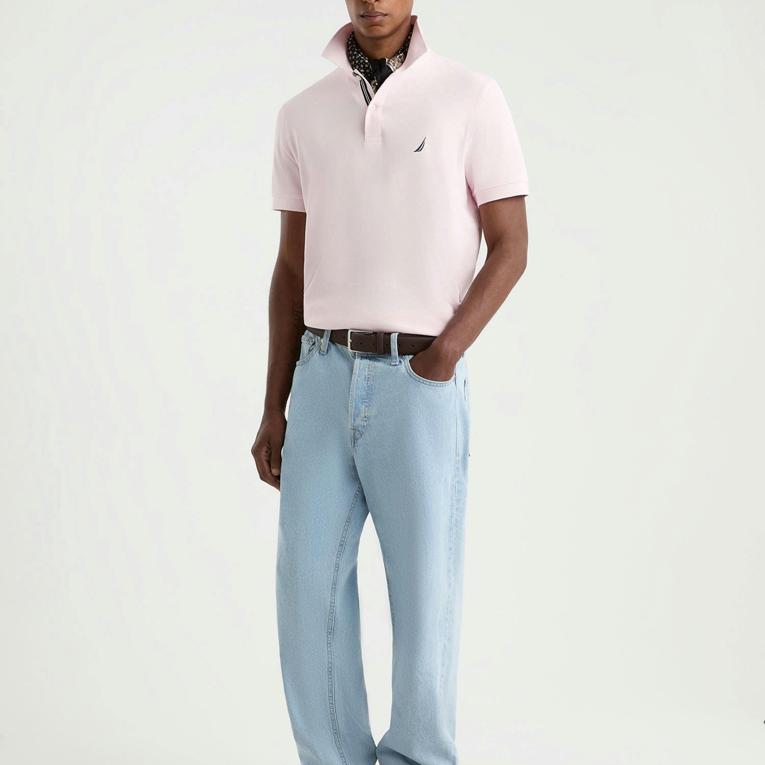 Cast Polo Shirt - Cradle Pink , view 4 of 4