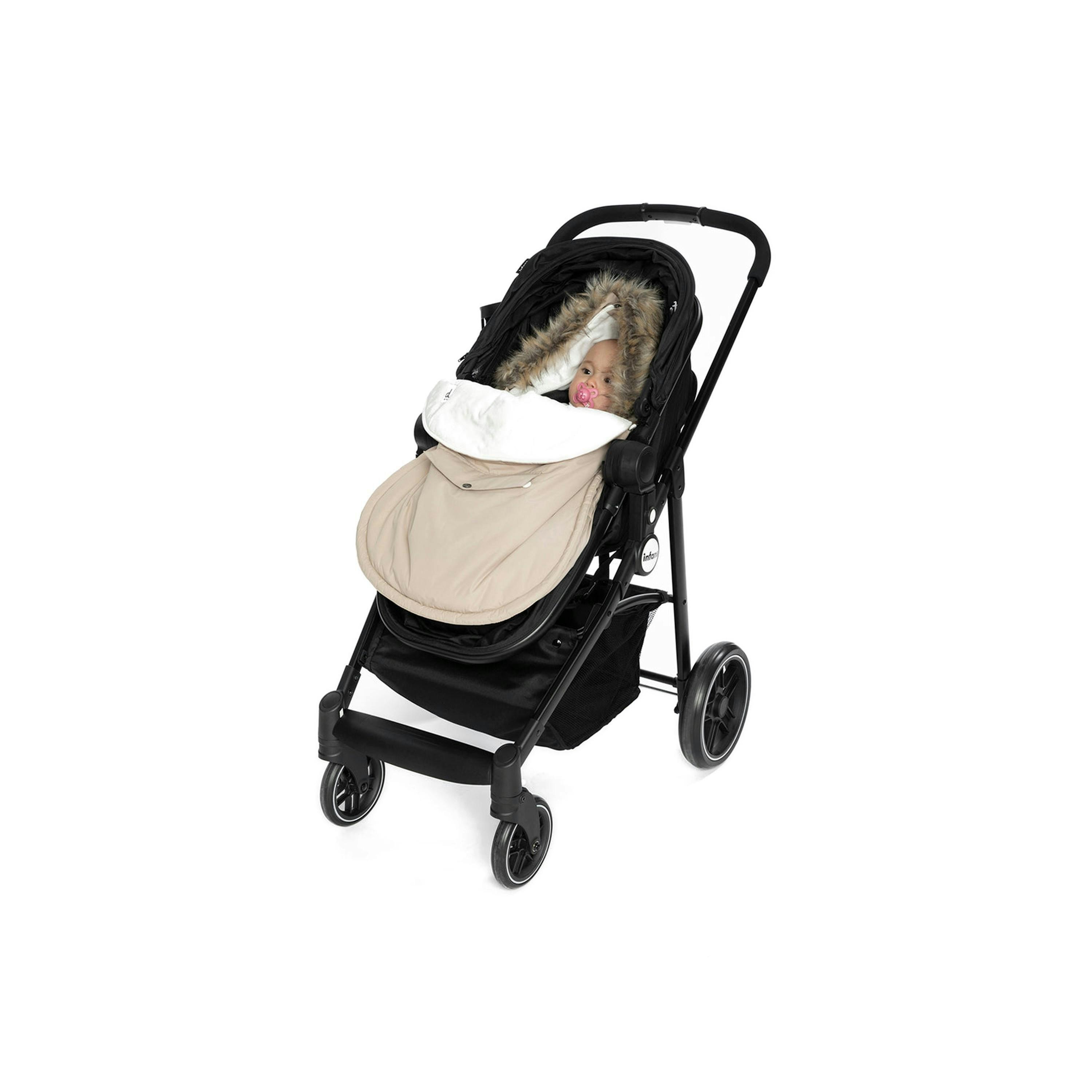 Bunting Bag For Car Seats & Strollers Beige , view 3 of 6